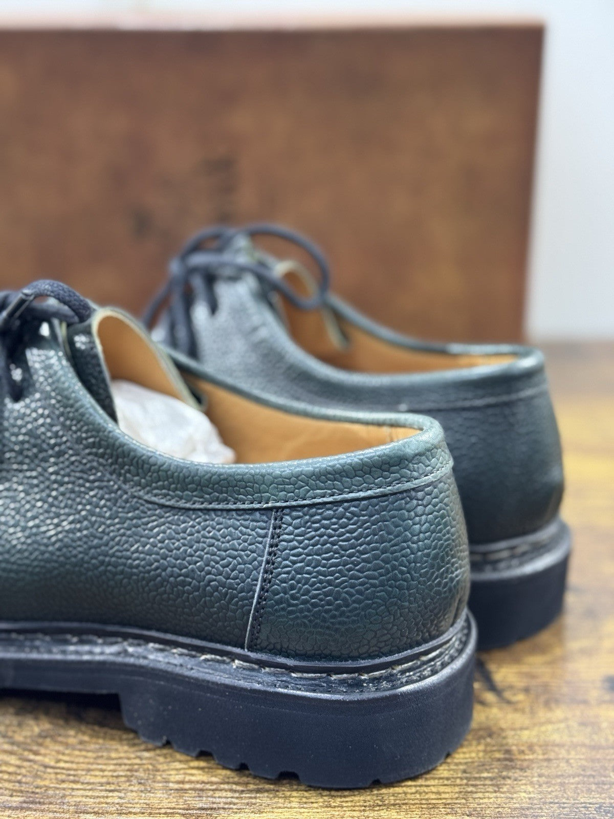 Berwick 1707 Paraboot Uomo Pelle Verdone Fondo Vibram Casual Men 41