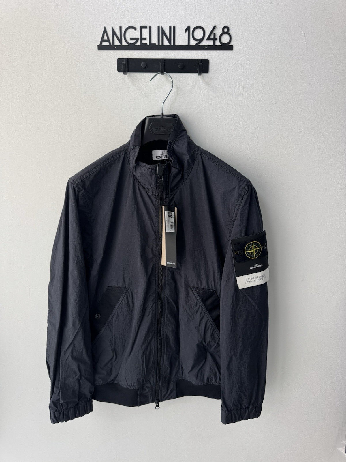 Stone Island Crinkle Reps Ny Garment Dye Blu Icon Jacket Uomo M