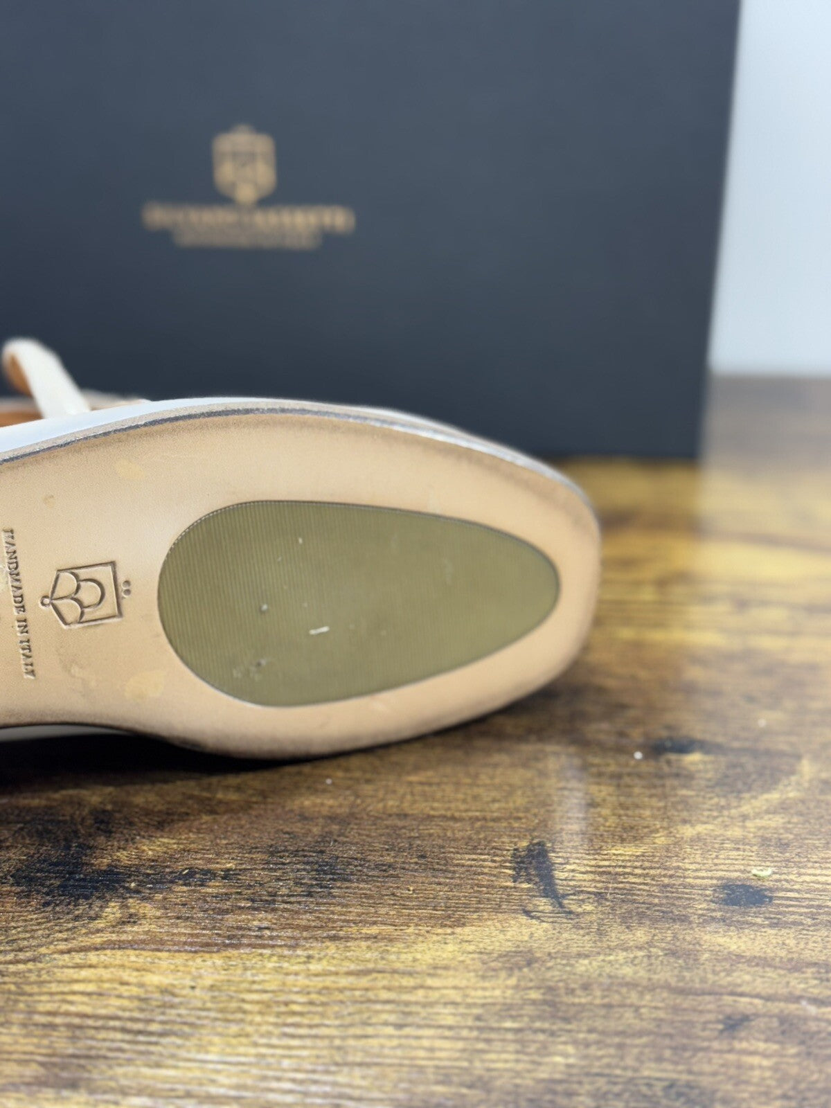Silvano Sassetti Sabot Donna Pelle Ecru Luxury Made In Italy Fatta A Mano 38