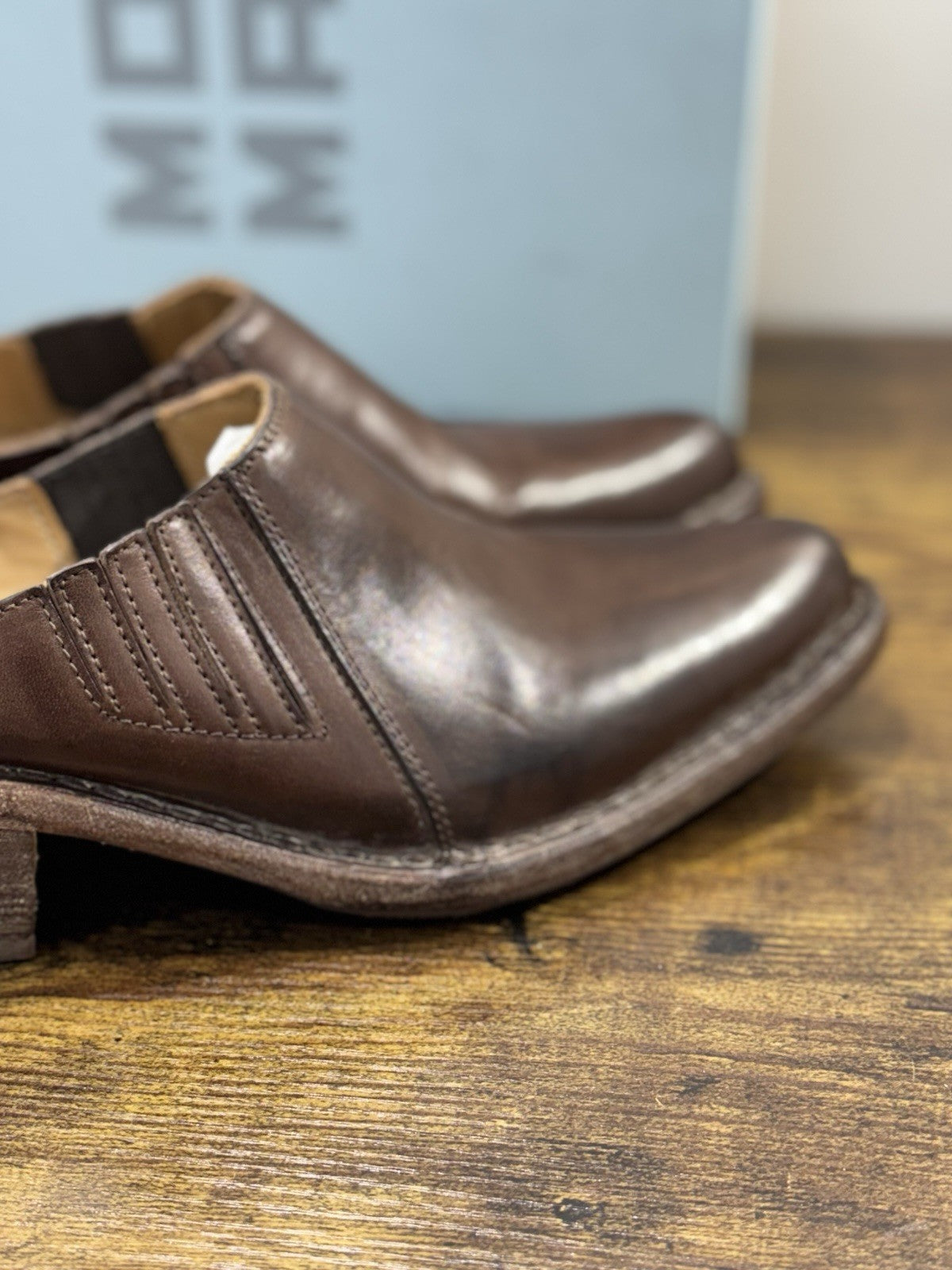 Moma Sabot Pelle Cuoio Luxury Handmade Moma Donna 39