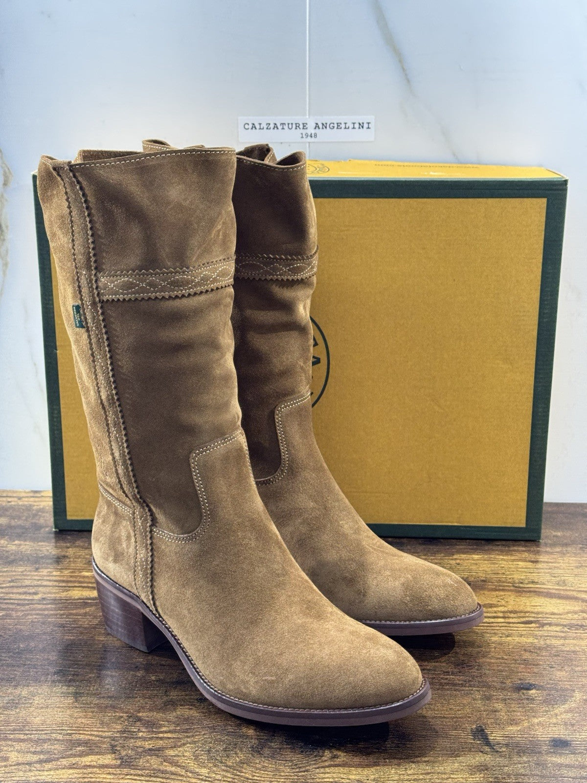 Dakota Boots Stivale Texano Donna Suede Pelle Cuoio Top Quality 40