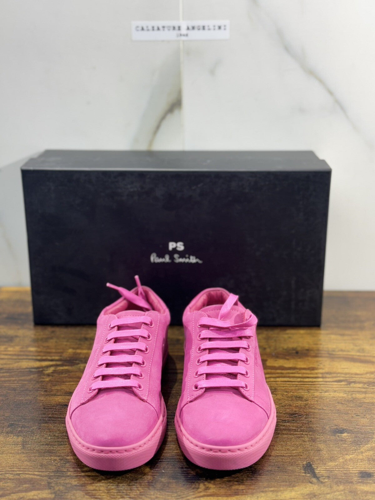 Paul Smith Sneaker Donna Pelle Pink Casual Luxury Woman Shoes 35