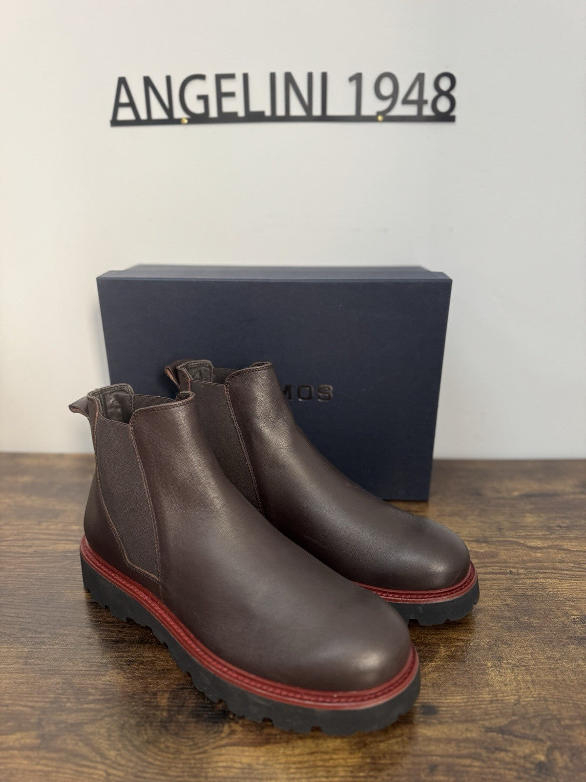 Boemos Stivaletto Pelle Testa Moto 100% Made In Italy Casual Boot Uomo 44