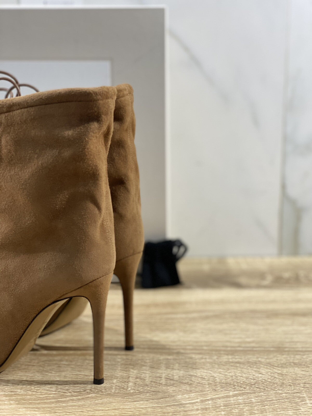Alexandre Vauthier Raquel 105 Tubo Luxury Boot Donna Suede Falcone 39