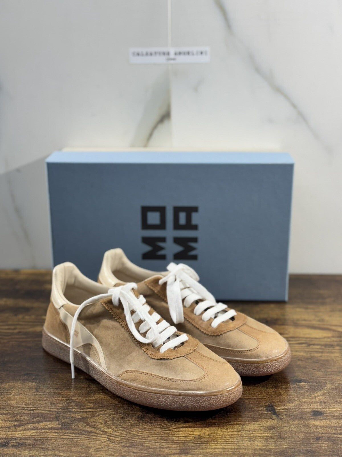 Moma Sneaker Uomo Pelle Cuoio Fondo Gomma Ultra luxury moma men shoes 40