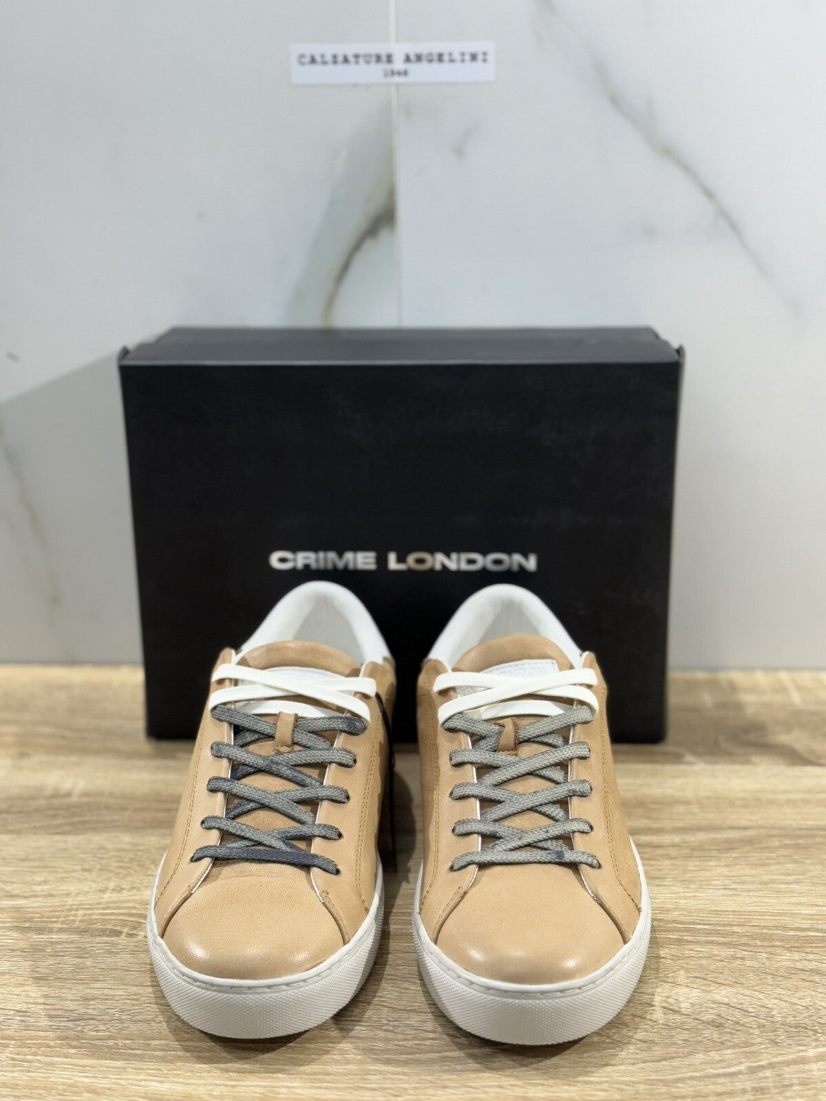 Crime London Sneaker Uomo Low Top Essential Pelle Casual Men Shoes 43