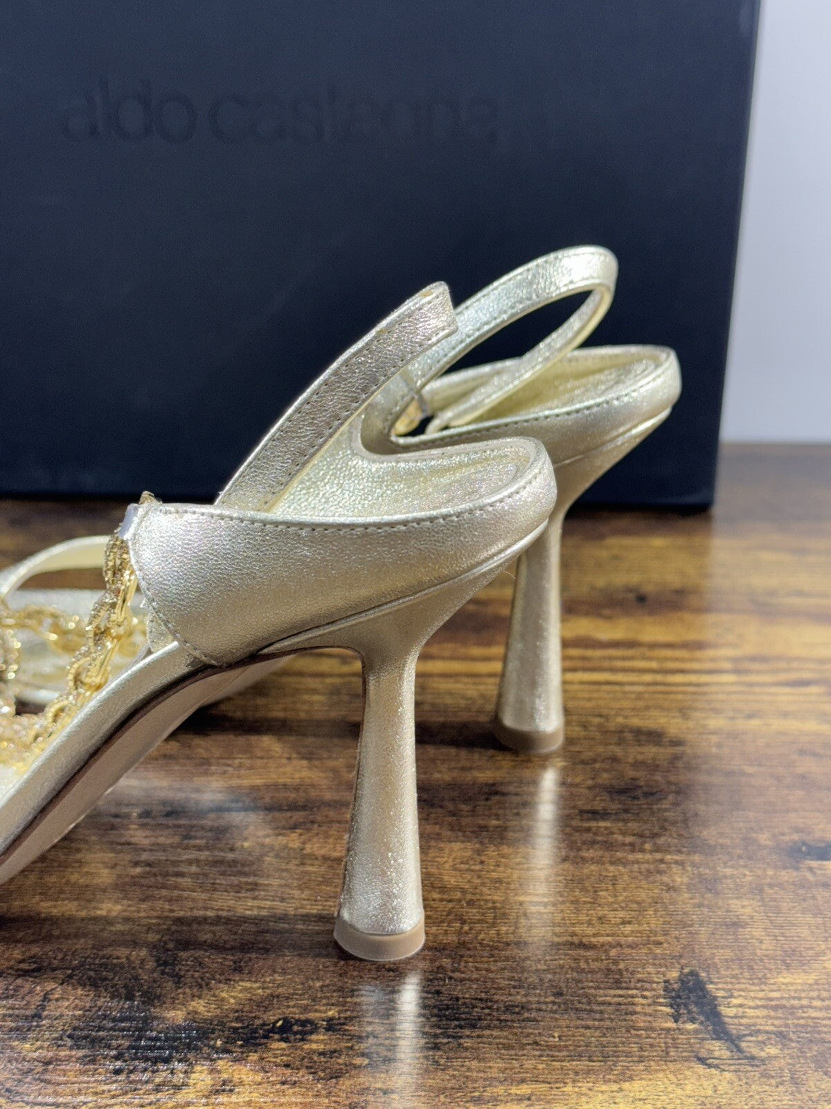 Aldo Castagna Sandalo Donna Rihanna Pelle Platino Luxury Woman Sandal 37