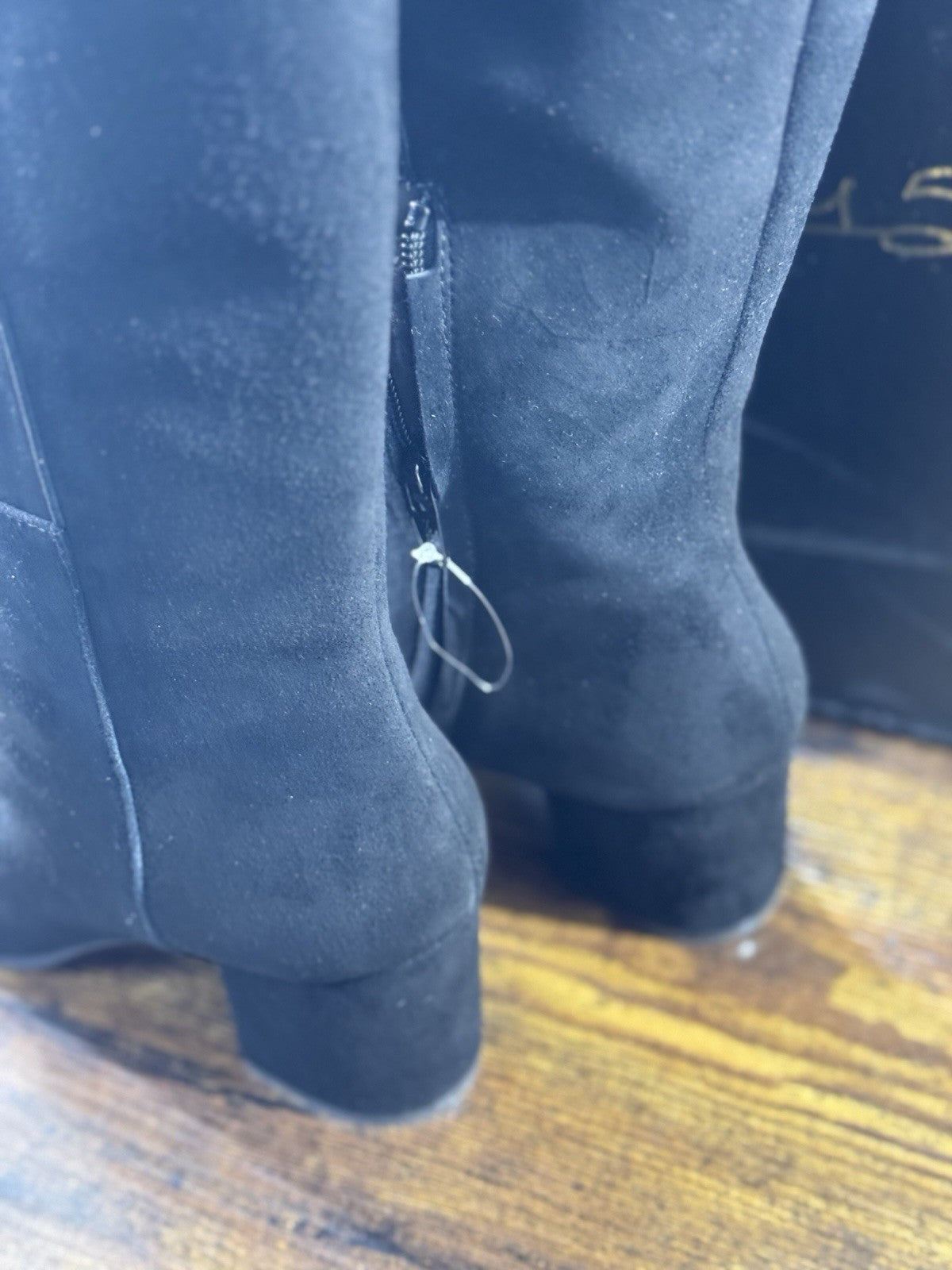 Via roma 15 stivale donna Suede Nero luxury boot via roma 15 40