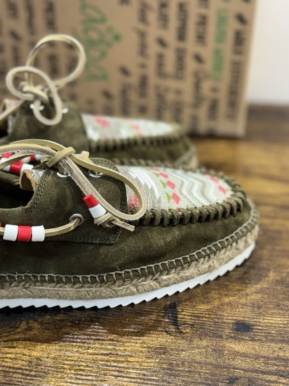 Lagoa Espadrilles Suede Military Limited Edition Azteca Uomo 41