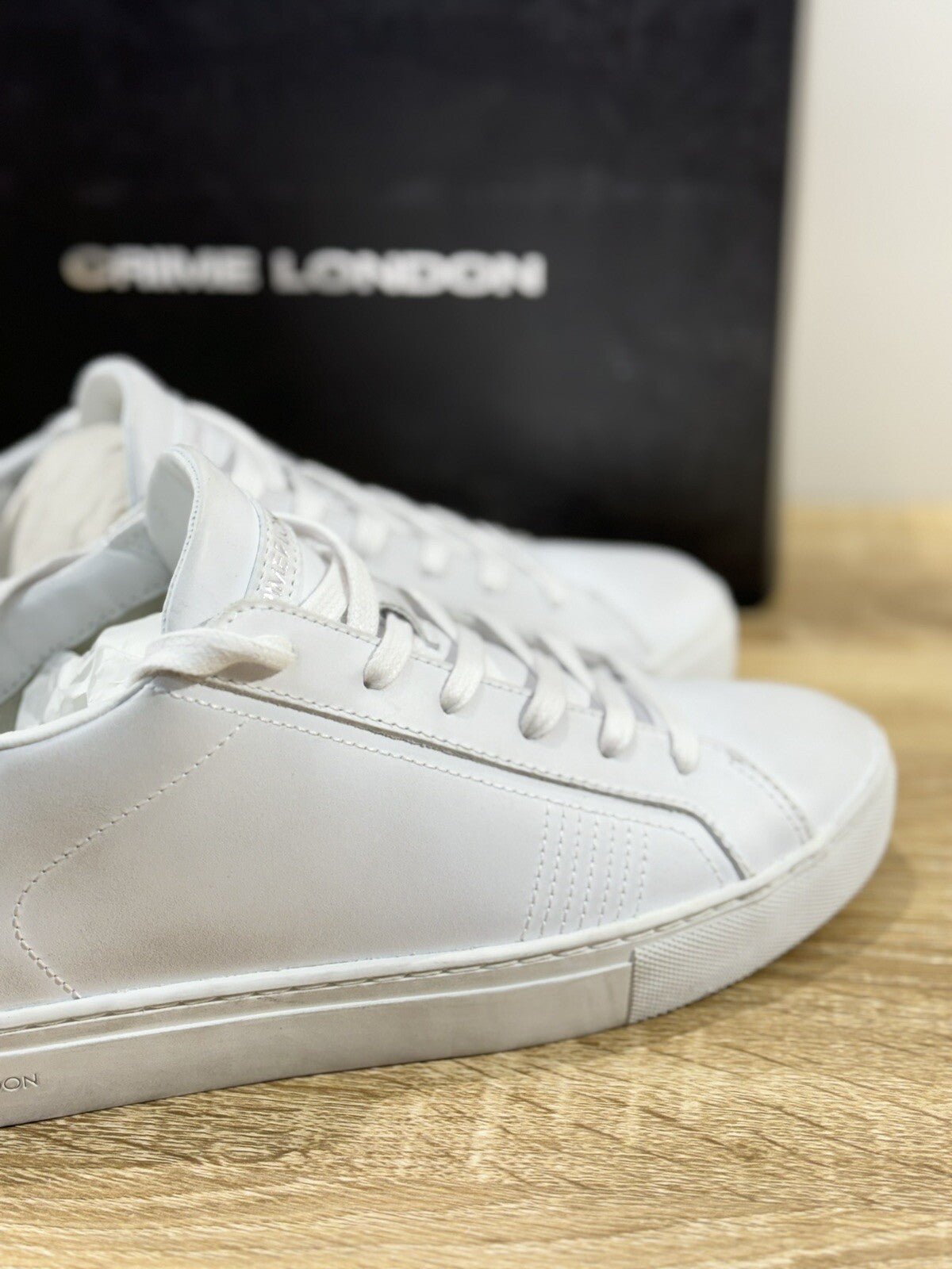 Crime London Sneaker Uomo Low Top Essential Pelle Casual Men Shoes 40