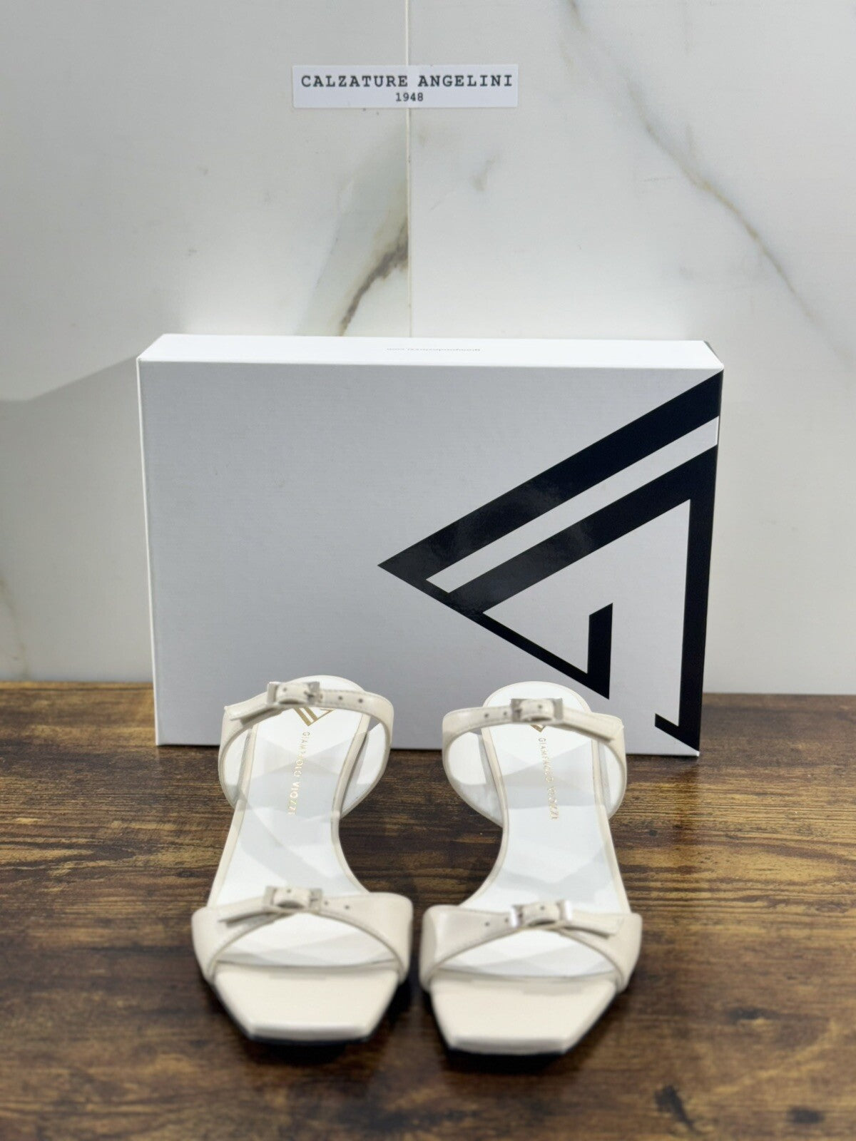 Giampaolo Viozzi Sandalo Donna Tofu Pelle Tacco Luxury Woman Sandal 39