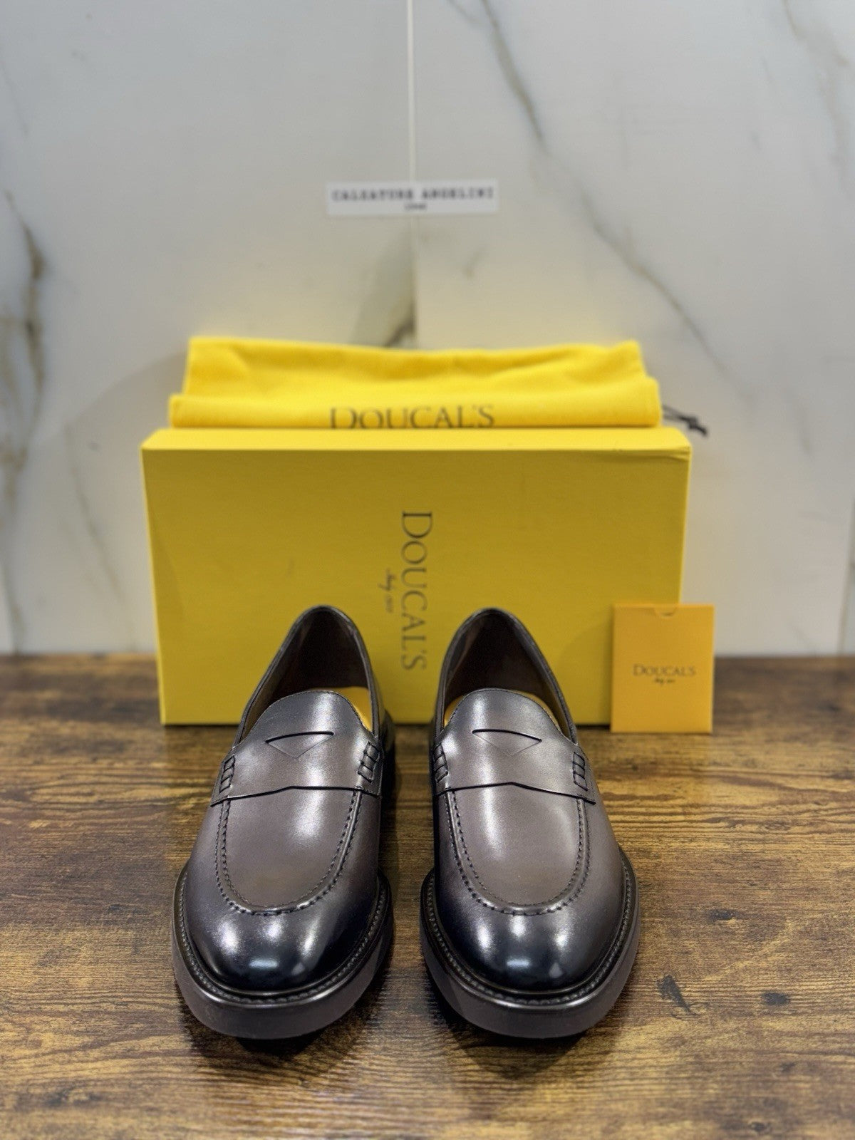 Doucal’s Mocassino Uomo Pelle T Moro Luxury Men Doucal’s Extra Light 40