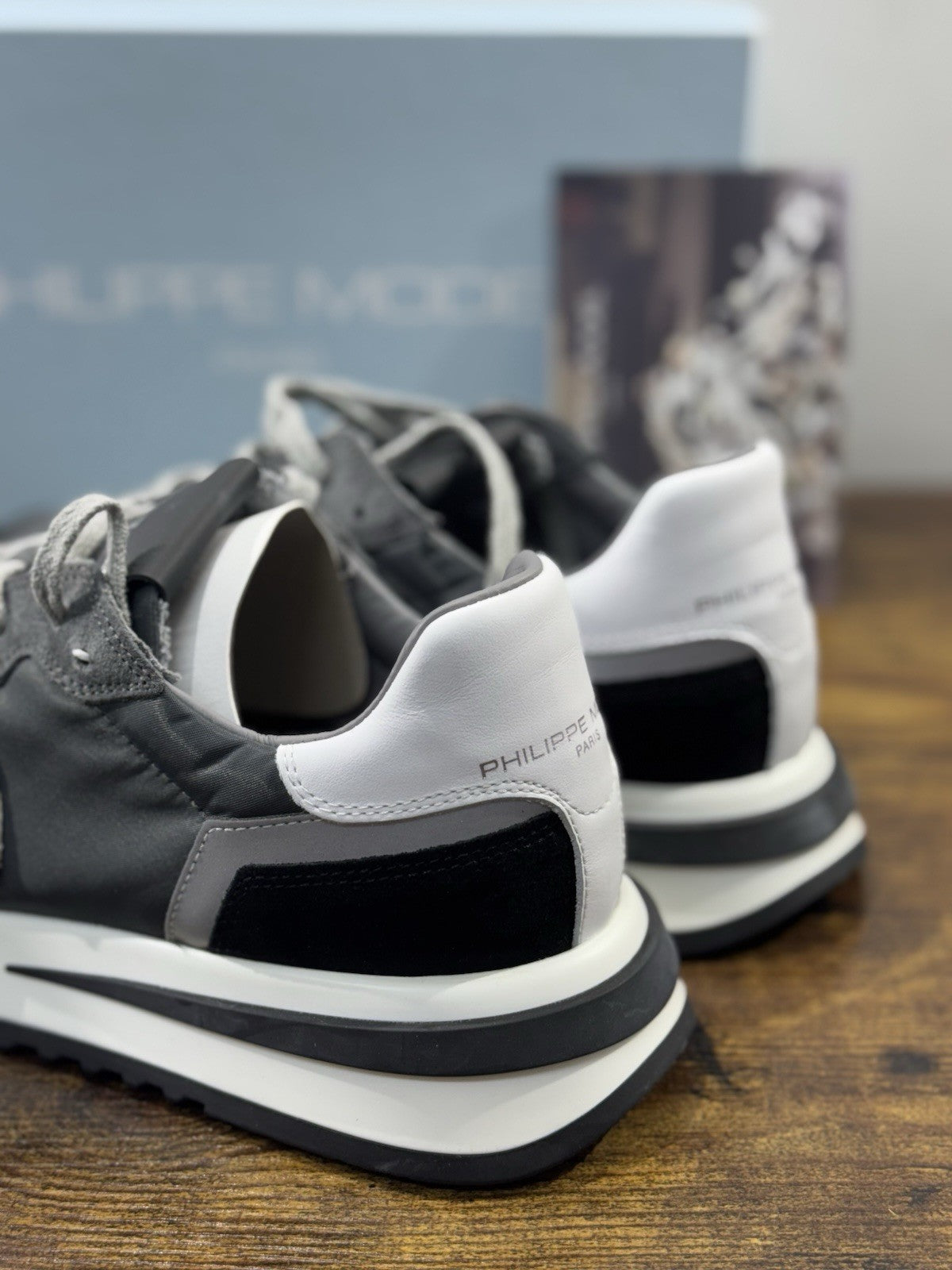 Philippe Model Sneaker Uomo Antibes Suede Nero Grey 43