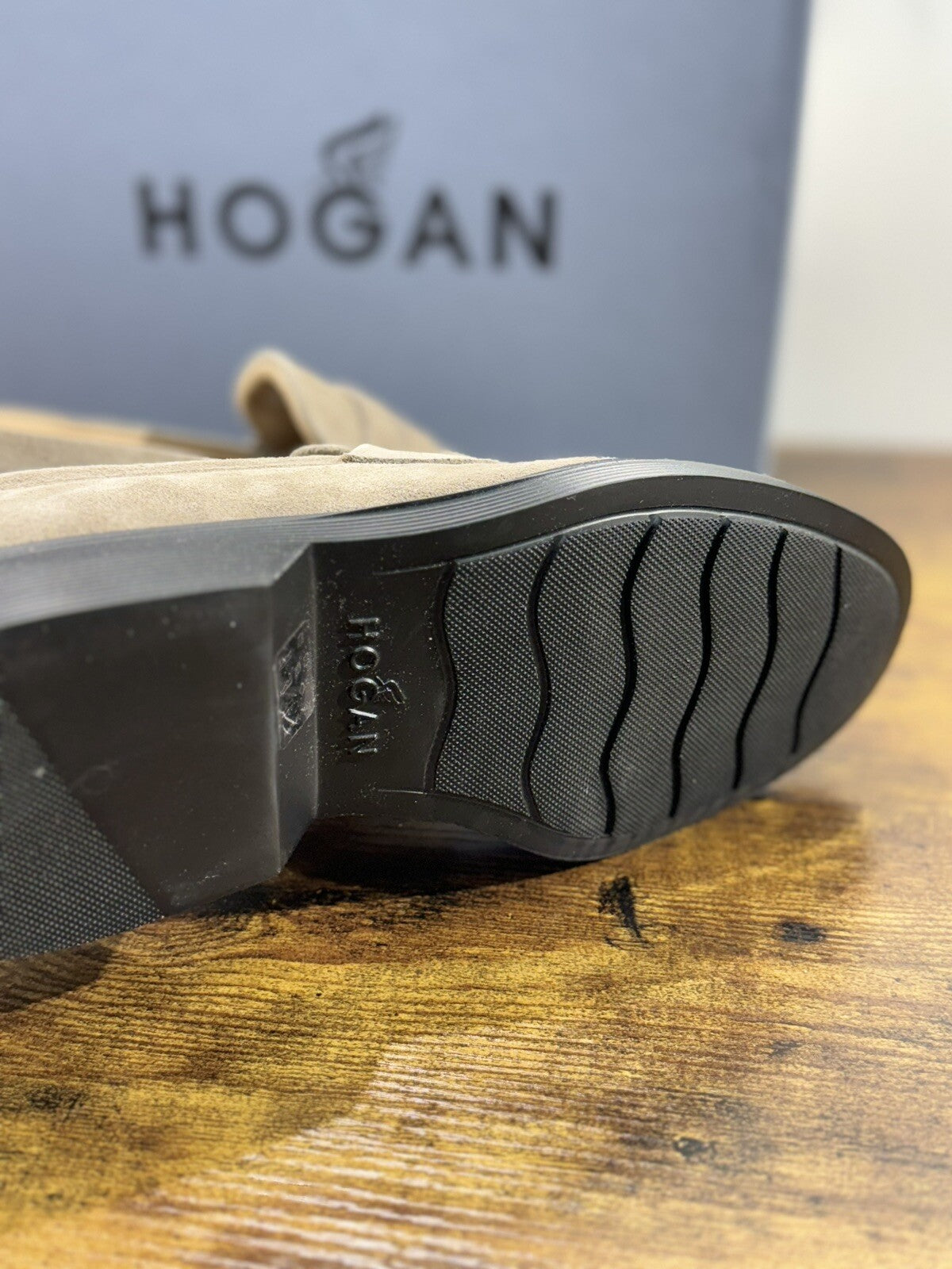 Hogan H576 Mocassino Uomo Suede Palude Extra Light Casual Hogan 42