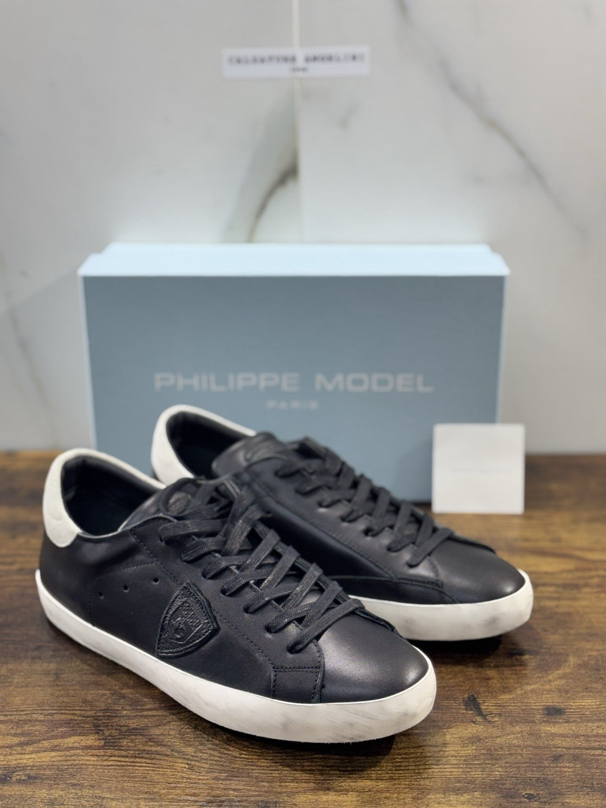 Philippe Model Paris L u Pelle Nera Casual Uomo 41