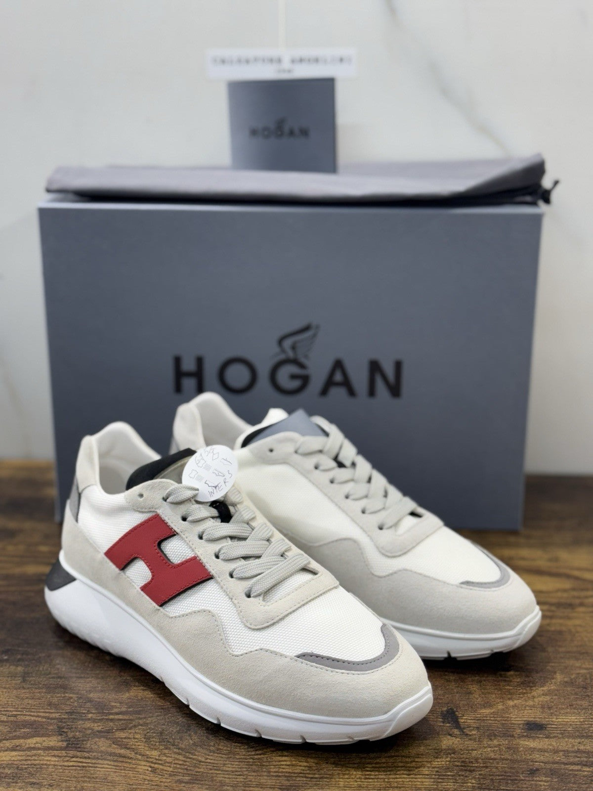 Hogan Interactive 3 Pelle Suede Ghiaccio Casual Hogan Uomo 42
