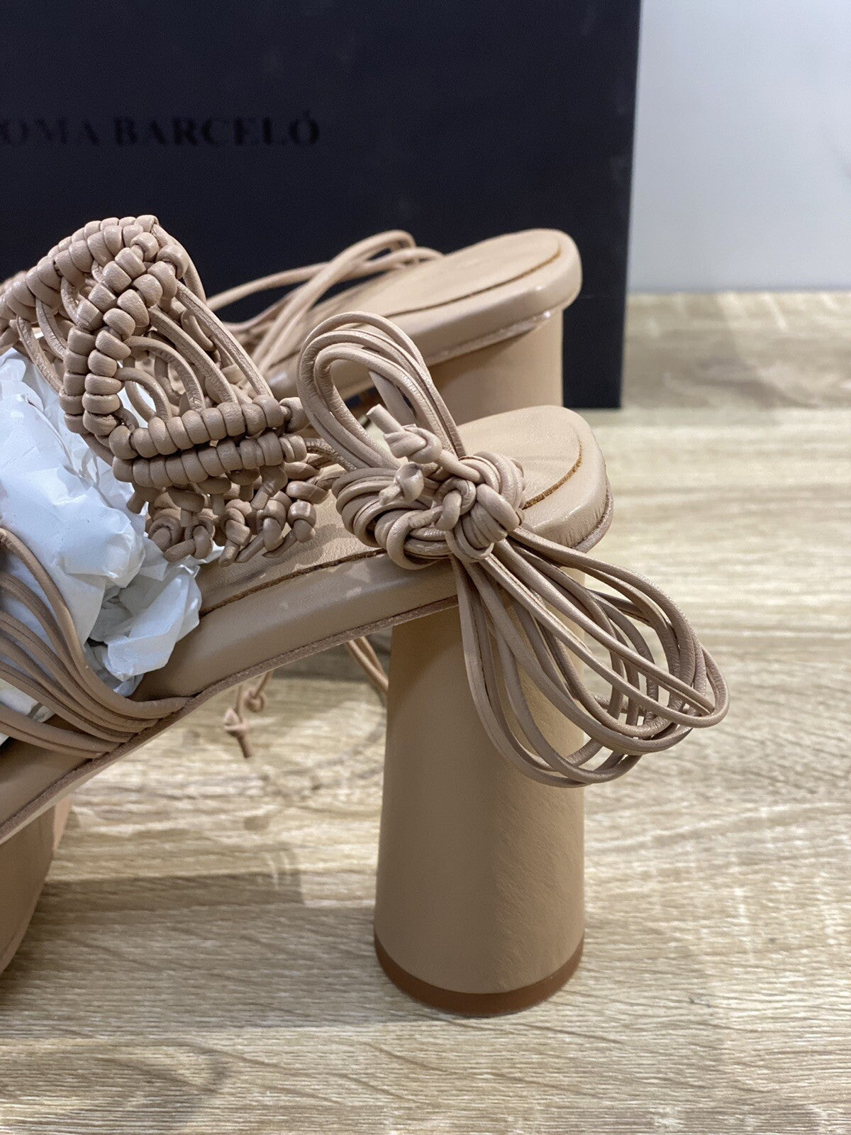 Paloma Barcelo’ sandalo donna Franzi in pelle nocciola zeppa 40