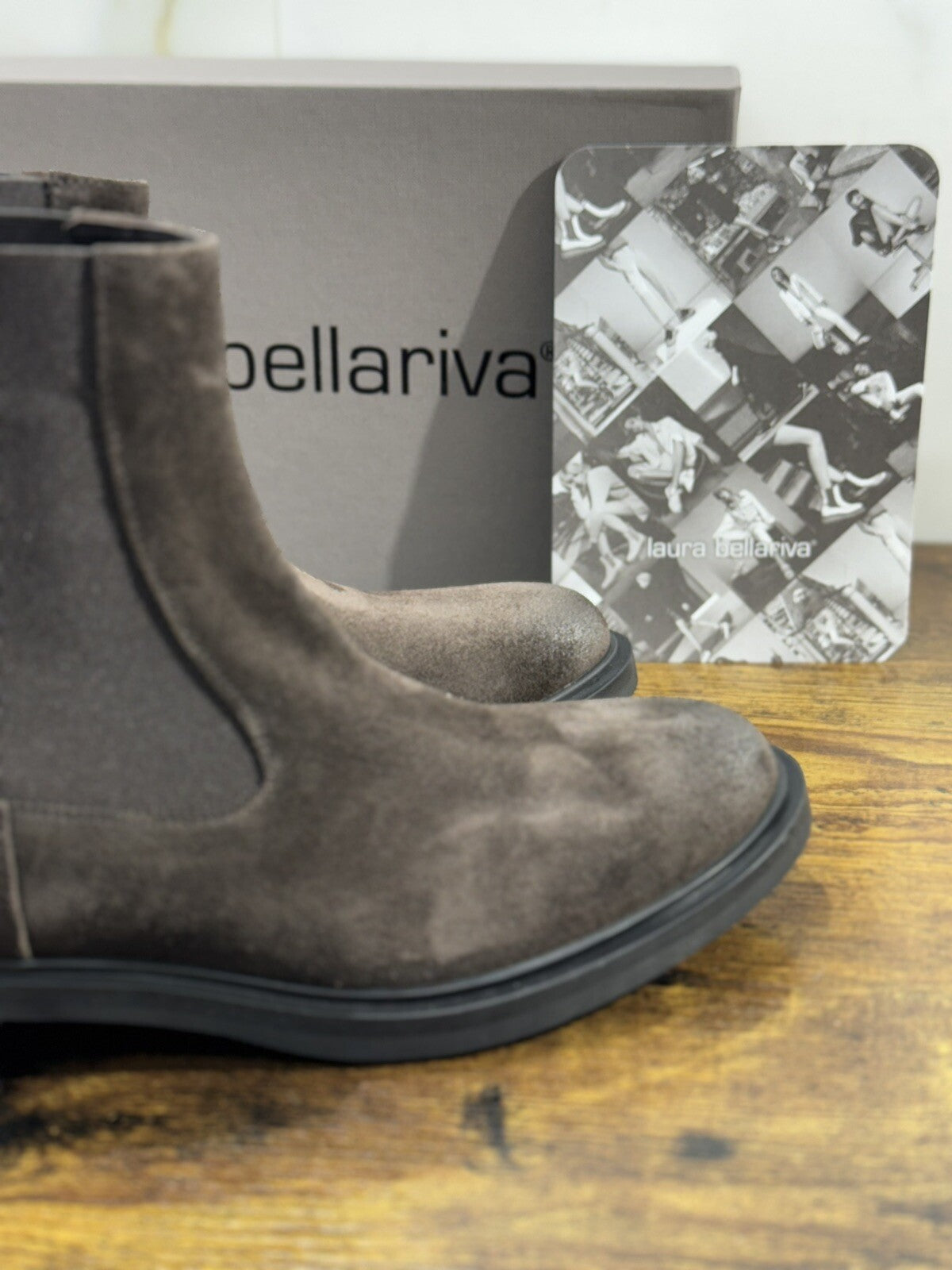 Laura Bellariva Stivaletto Donna Suede Brown Chelsea Boot Woman 37
