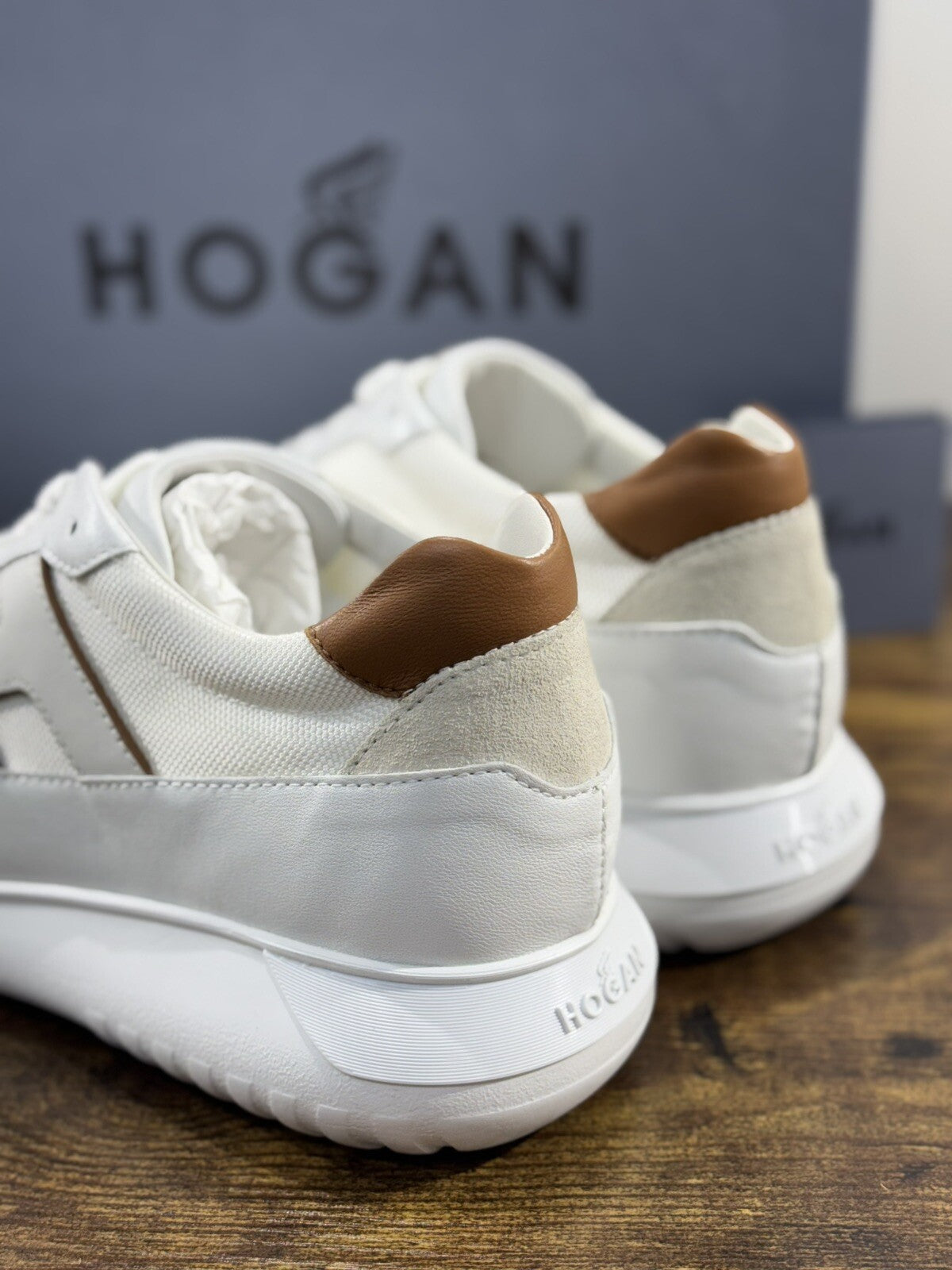 Hogan Interactive sneaker Pelle Bianca memory foam Luxury Hogan Men 43.5