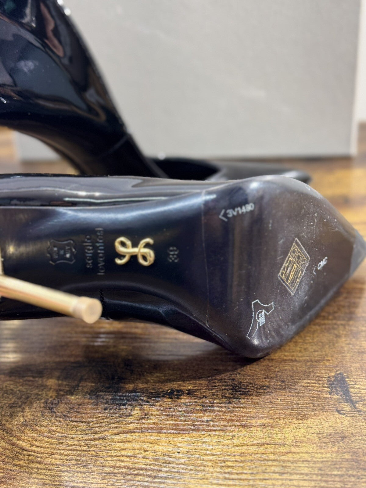 Sergio Levantesi Decollete’ donna Lian Pelle Nero made in italy luxury 39