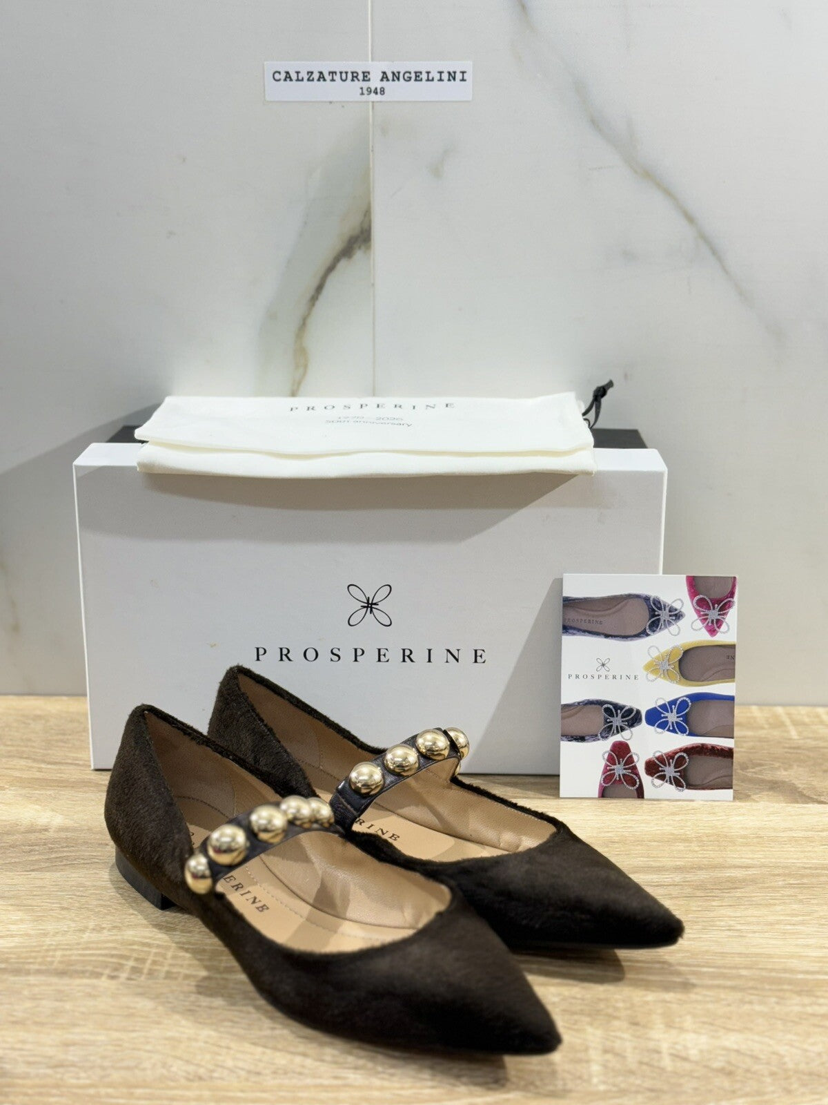 Prosperine Ballerina donna in Eco Fur Castoro luxury made in italy 37