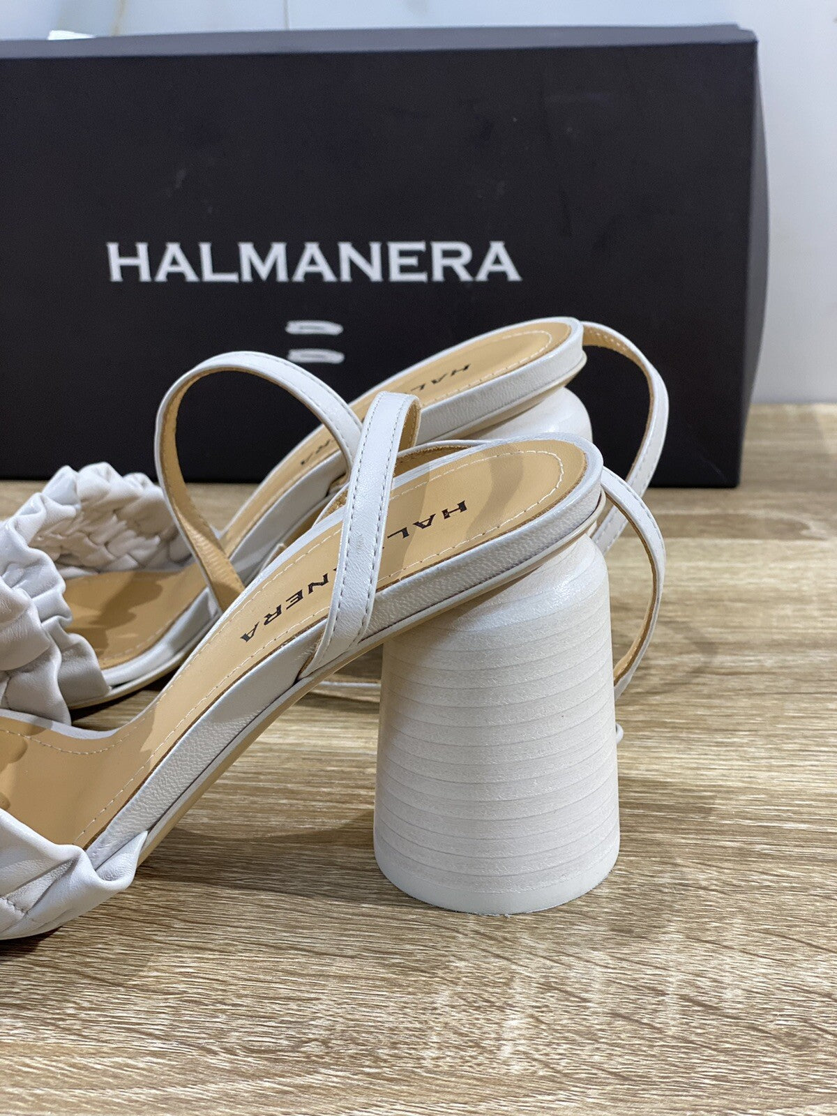 Halmanera Sandalo donna in pelle Ghiaccio luxury sandal 39