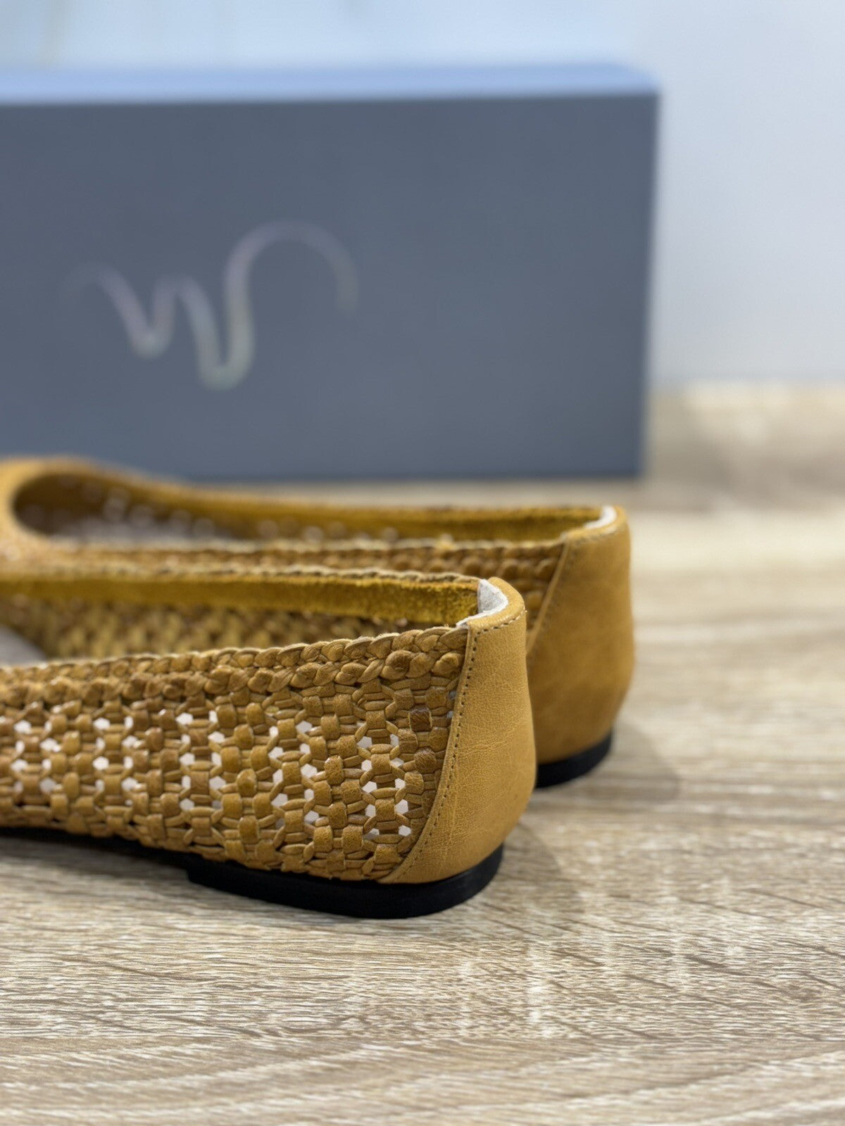 Mia Moltrasio Ballerina Donna Intrecciata A Mano Curry Luxury Handmade 35