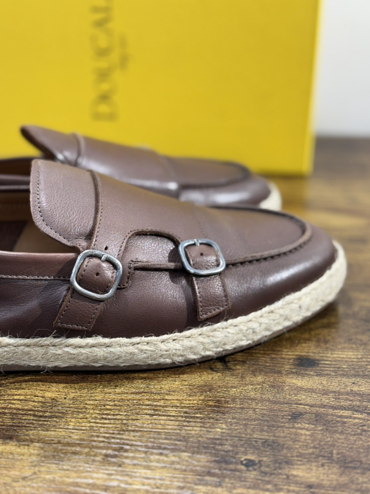 Doucal’s Scarpa Uomo Icon Doppia Fibbia Pelle Luxury Men Doucal’s Shoes 40