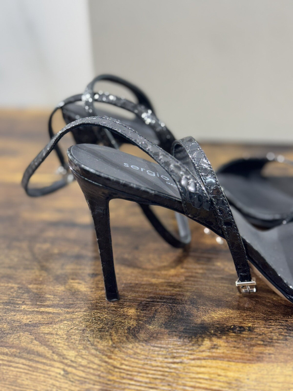 Sergio Levantesi Sandalo Donna Haverly Nero Luxury Woman Sandal 37