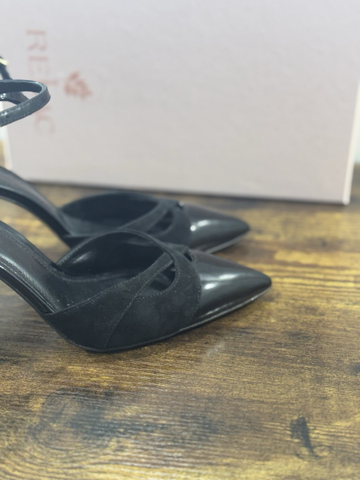 Relac Décolleté Sling Back Pelle Nero Luxury Made In Italy Donna 39