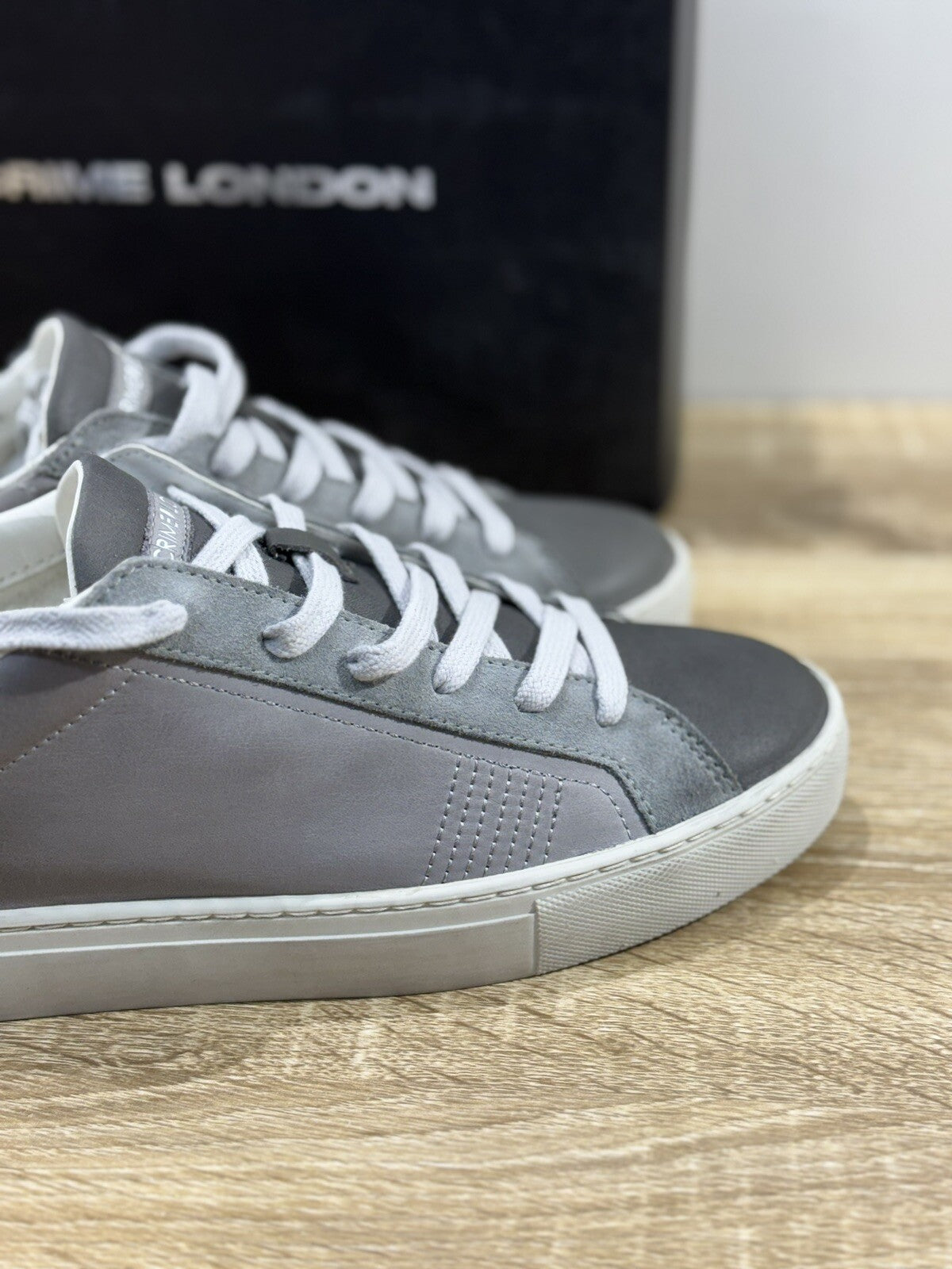 Crime London Sneaker Uomo Low Top Essential Pelle Casual Men Shoes 40