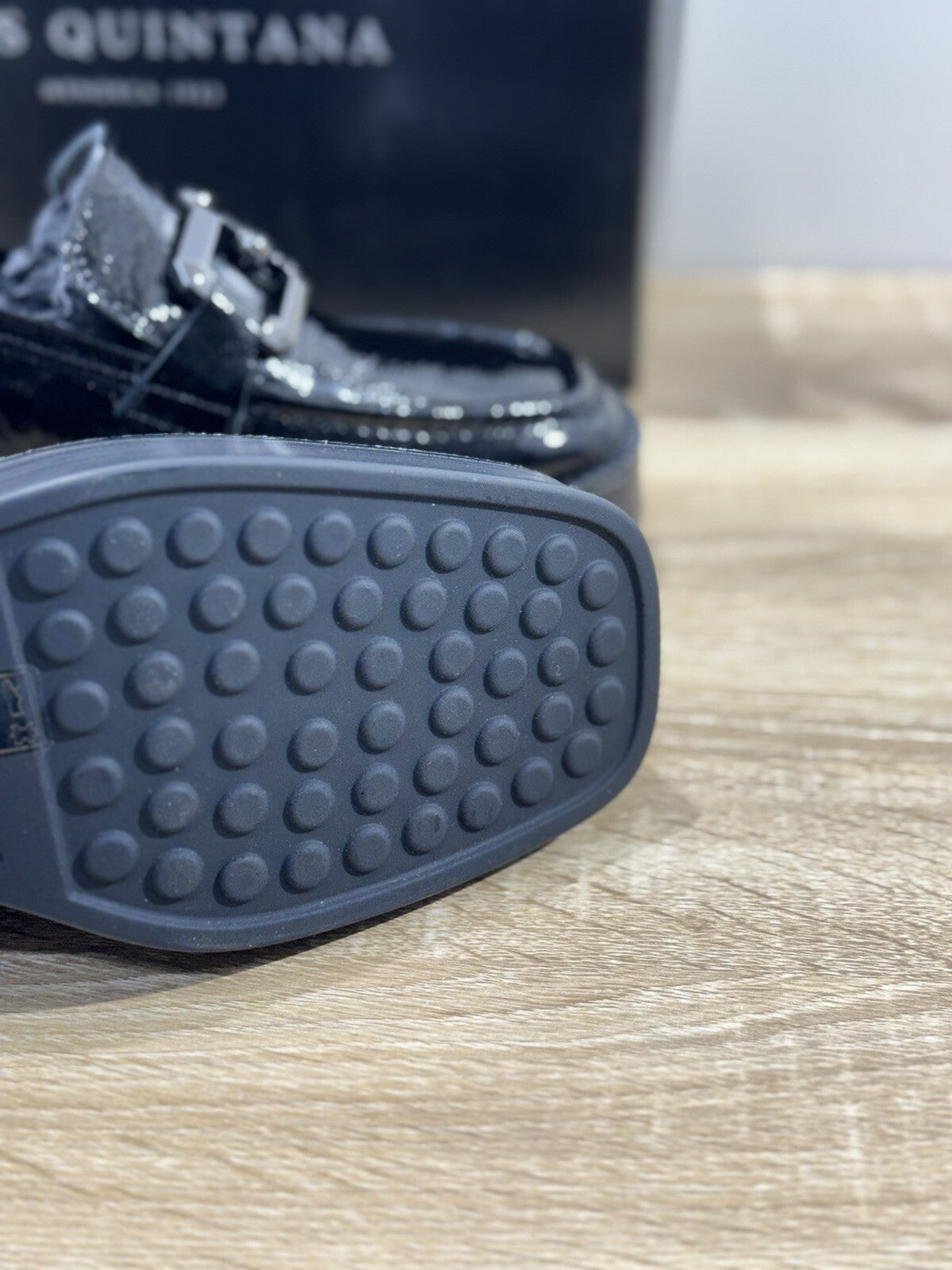 Pons Quintana Mocassino Donna Pelle Nero Con Tacco Casual Loafer 39