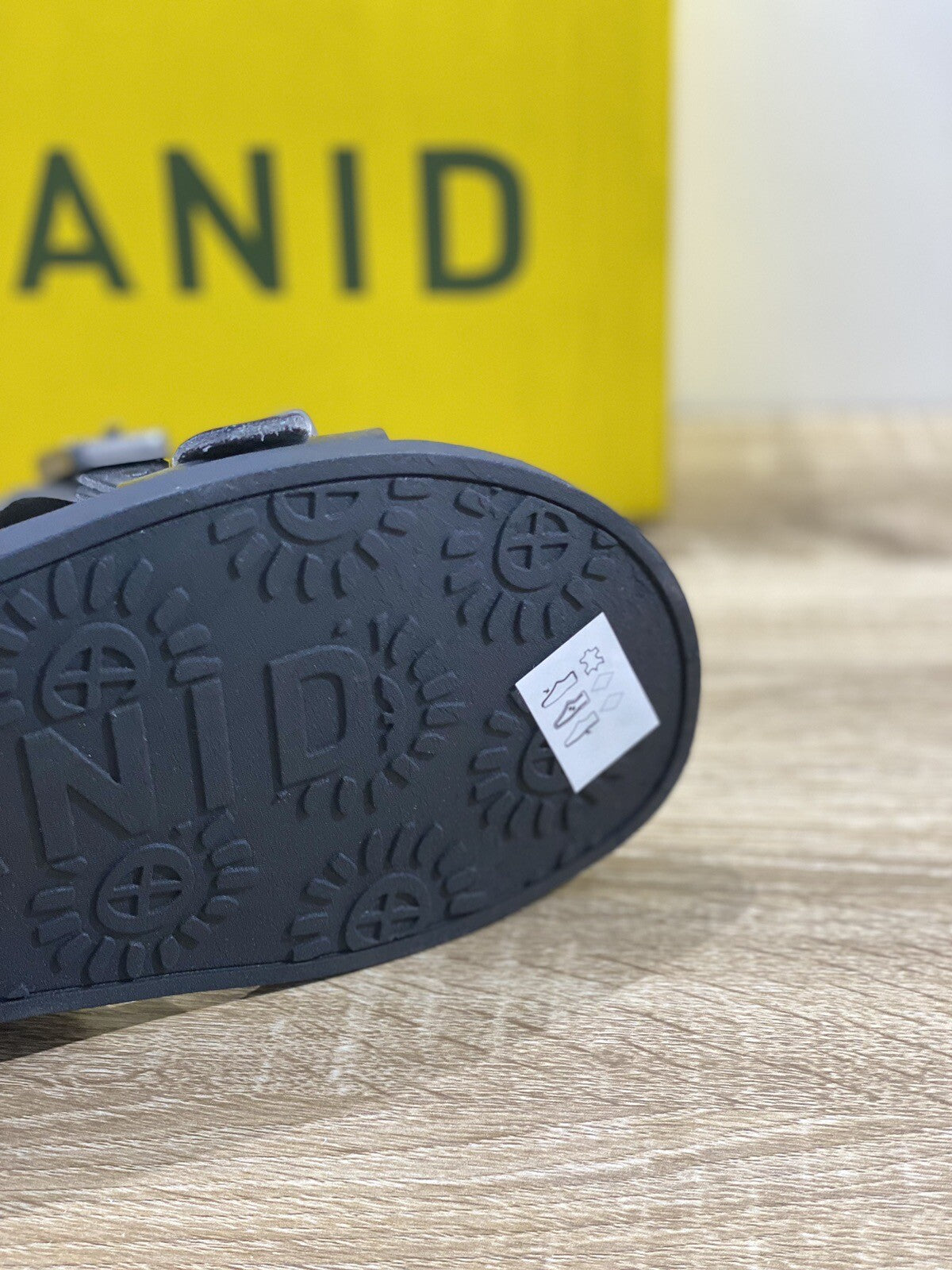 Kianid Sandalo Uomo Pelle Nero Polignano Made In Italy Casual Sandal 40