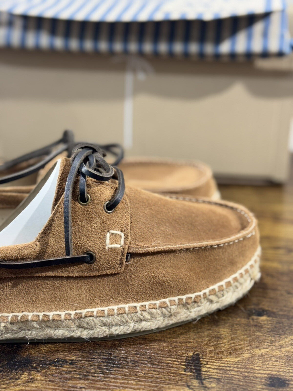 Manebi’ Scarpa Uomo Boat Shoes Suede Brown Casual Epsadrillas 41