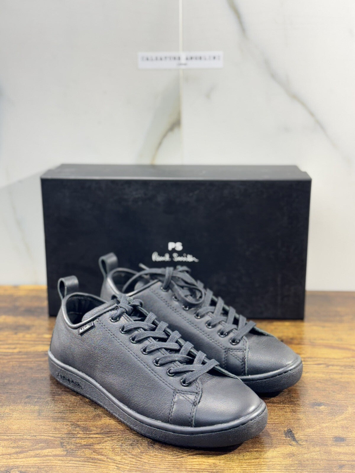 Paul Smith Sneaker Uomo Miyata Pelle Nera Casual Luxury Men Shoe 40