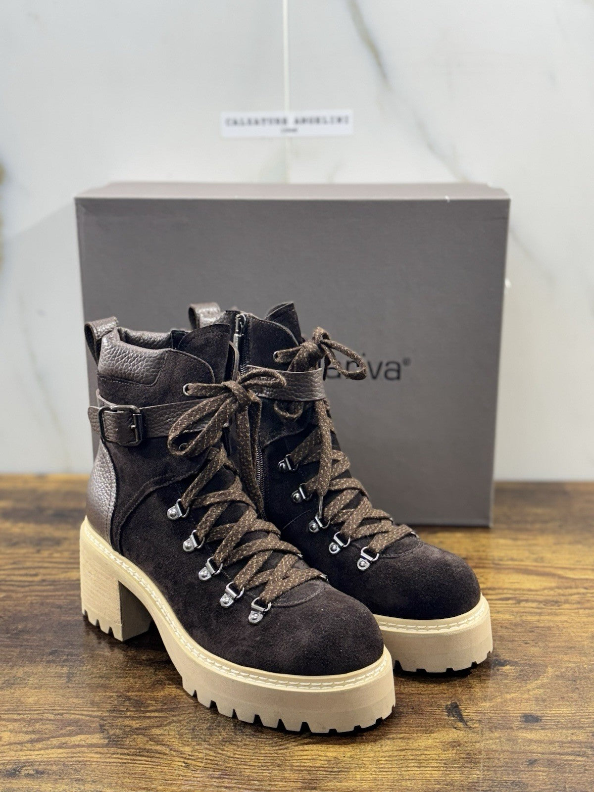 Laura Bellariva Stivaletto Donna Suede T Moro Pedula Boot Woman 39