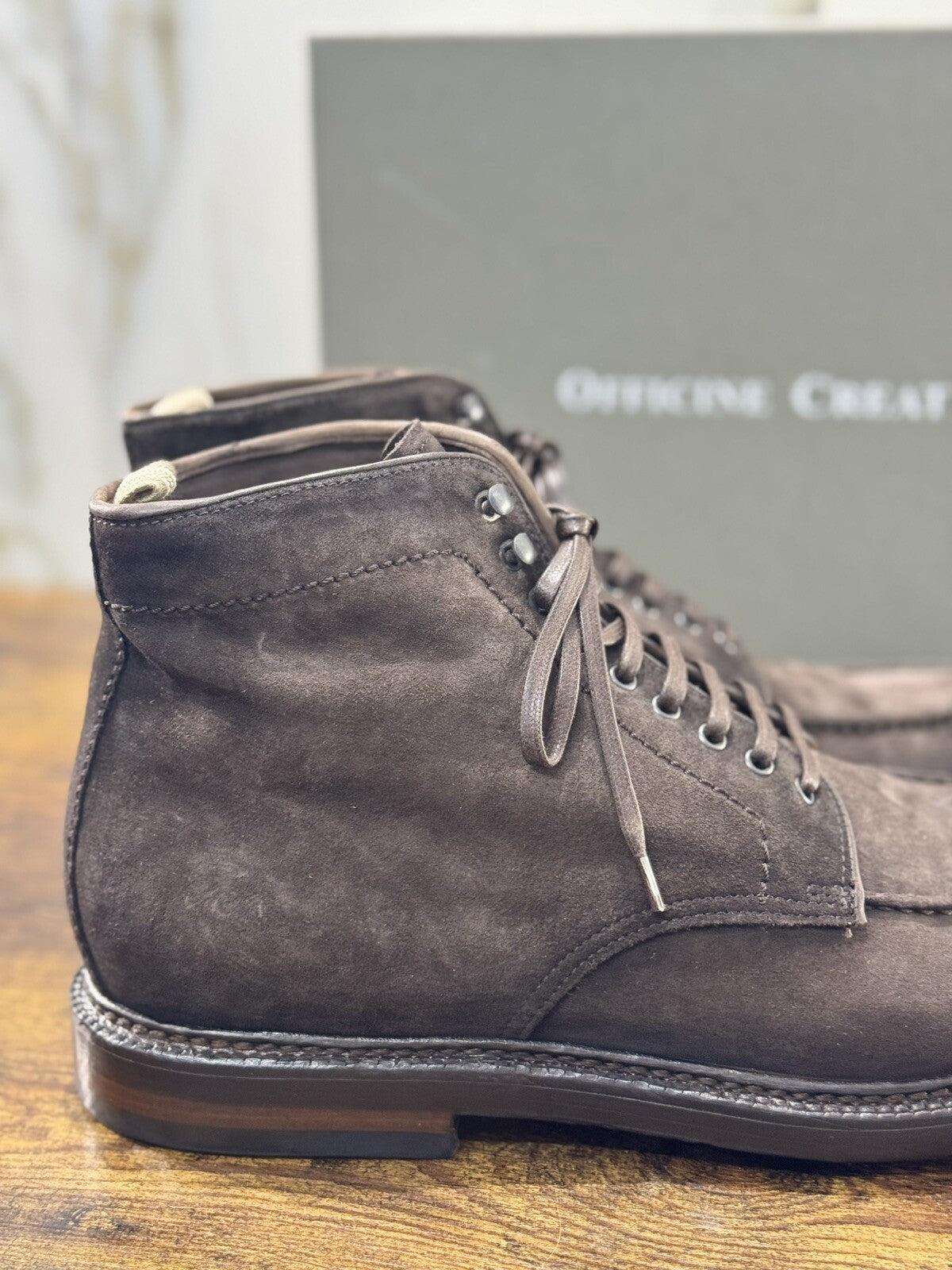 Officine Creative Polacco Uomo Stanford Pelle Suede Luxury Men Boot 44
