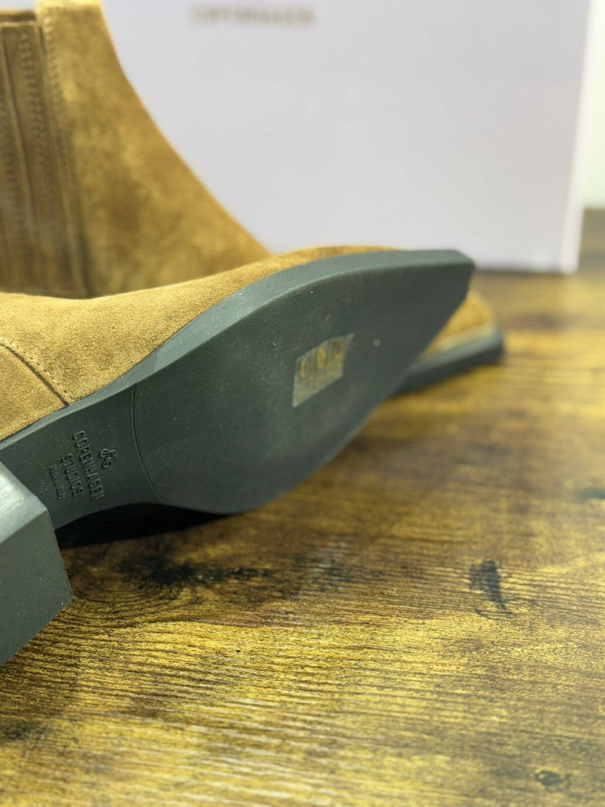Copenhagen Texano Donna Pelle Suede Cuoio Casual Boot 39