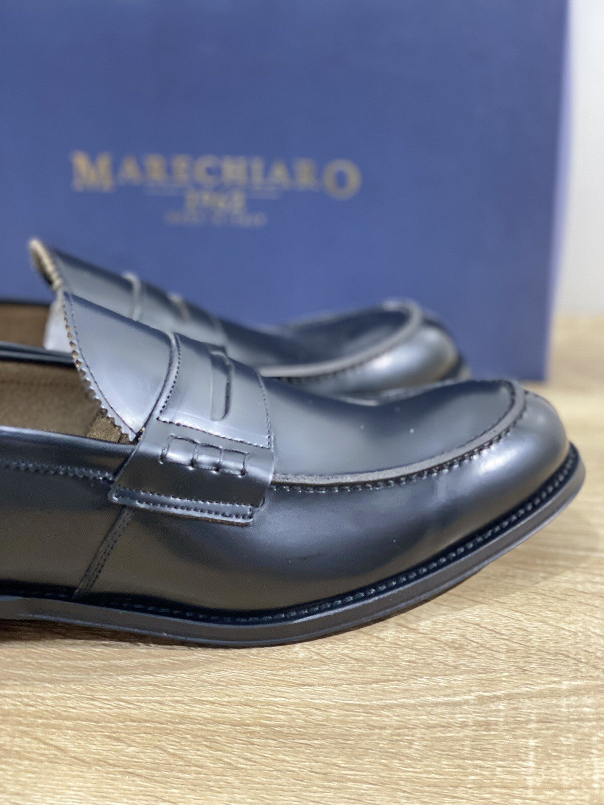 Marechiaro 1962 Mocassino Uomo Pelle Nero Fully Made In Italy 45
