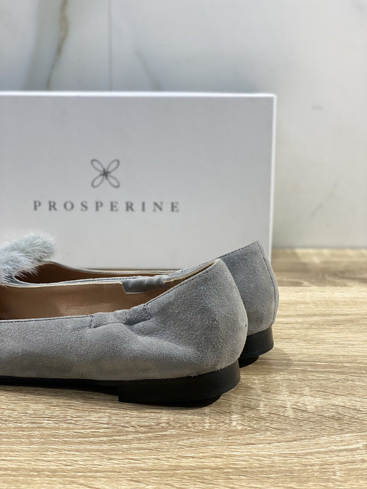 prosperine ballerina donna 7563 Suede Grigio lavorazione sacchetto 37