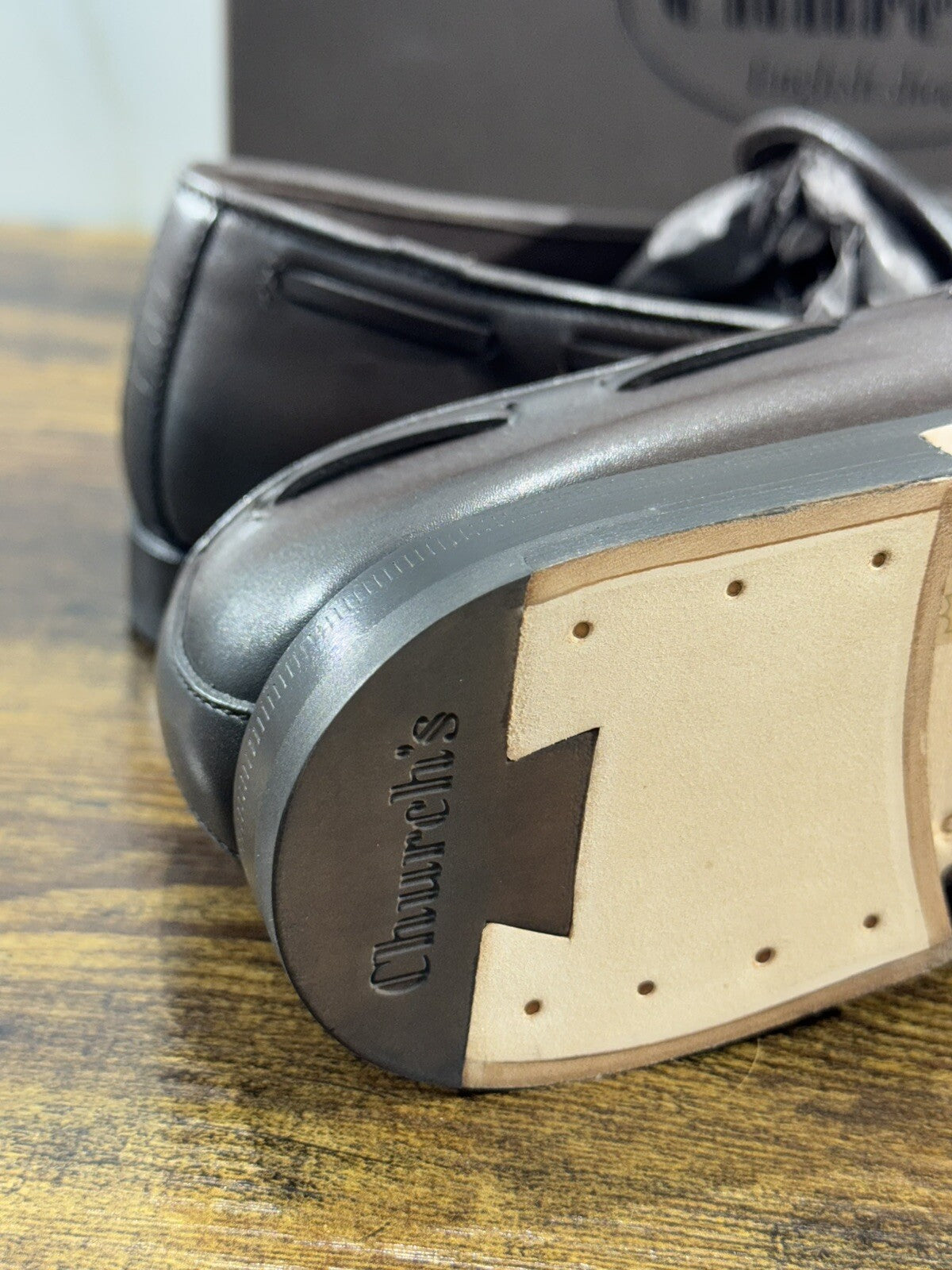 Church’s Mocassino Uomo Maidstone Pelle Marrone Calf Custom Grade 40