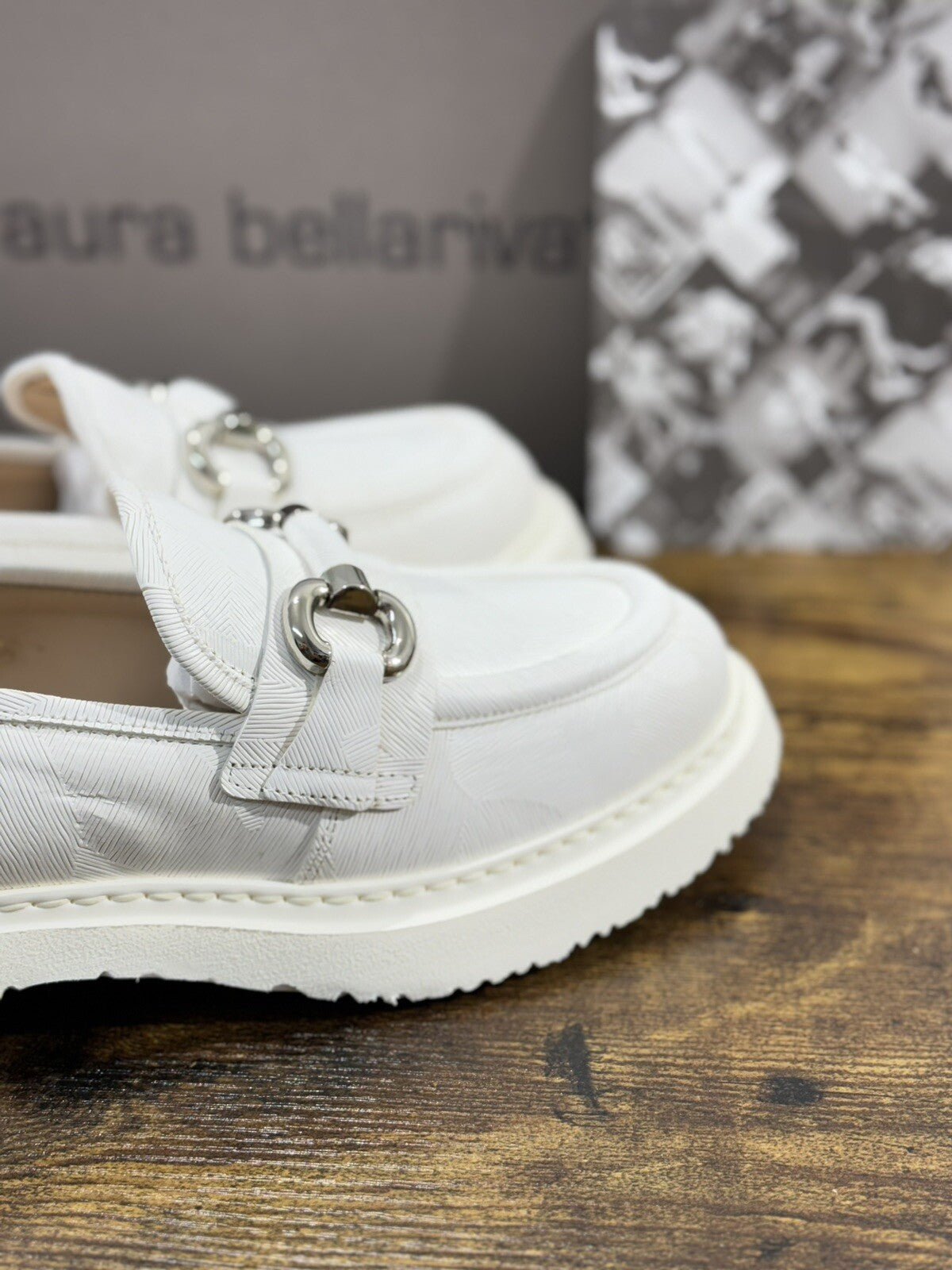 Laura Bellariva Mocassino Donna Bianco Pelle Extra light 37