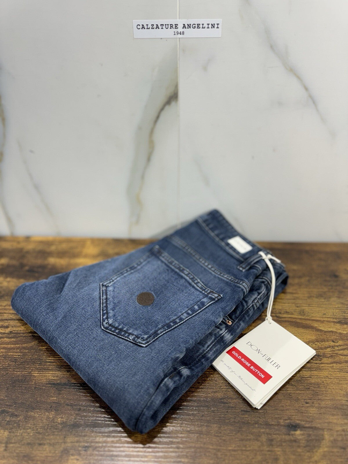 Don The Fuller Jeans Uomo Yaren Blu Button Made In Italy Heritage Jeans 30