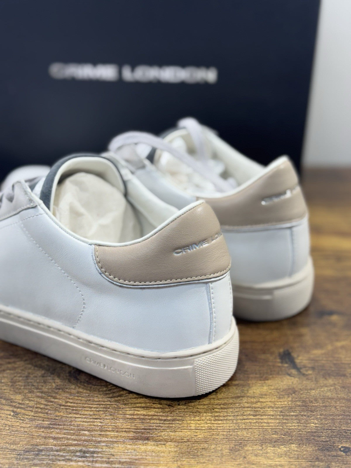 Crime London Sneaker Uomo Low Top Essential Pelle Casual Men Shoes 43
