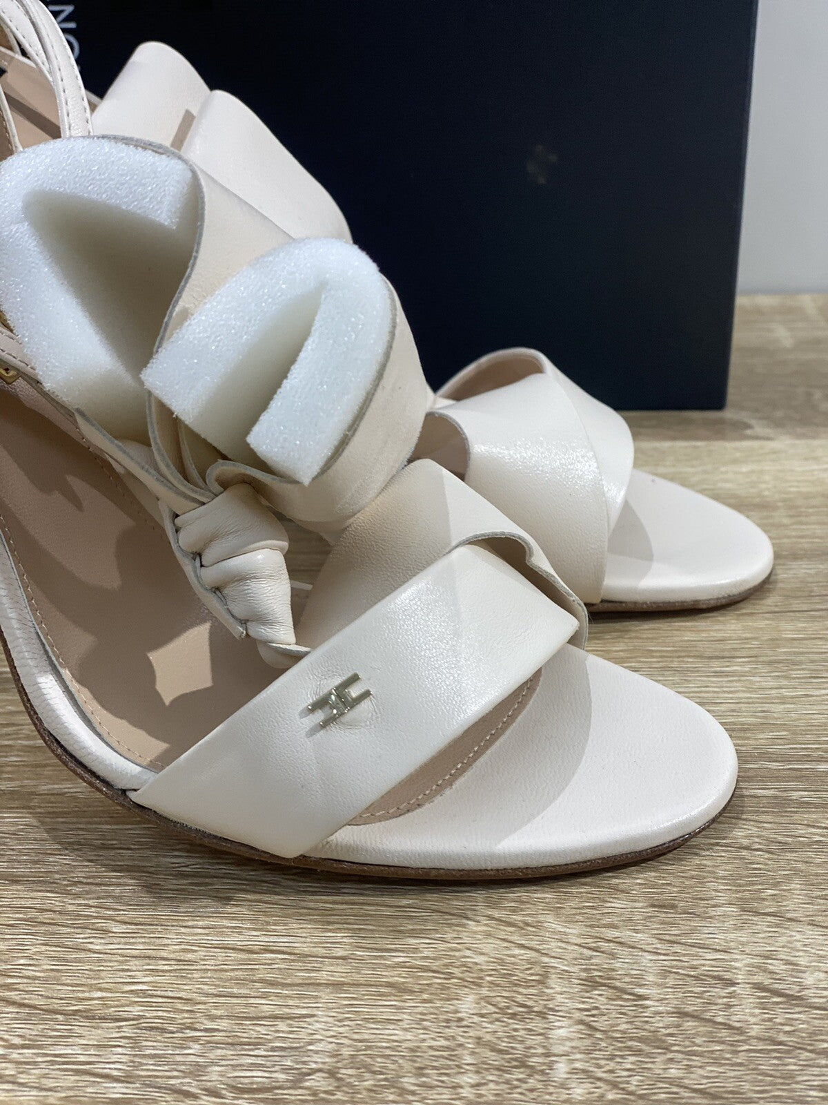 Elisabetta Franchi Sandalo donna Pelle Burro luxury woman sandal 40