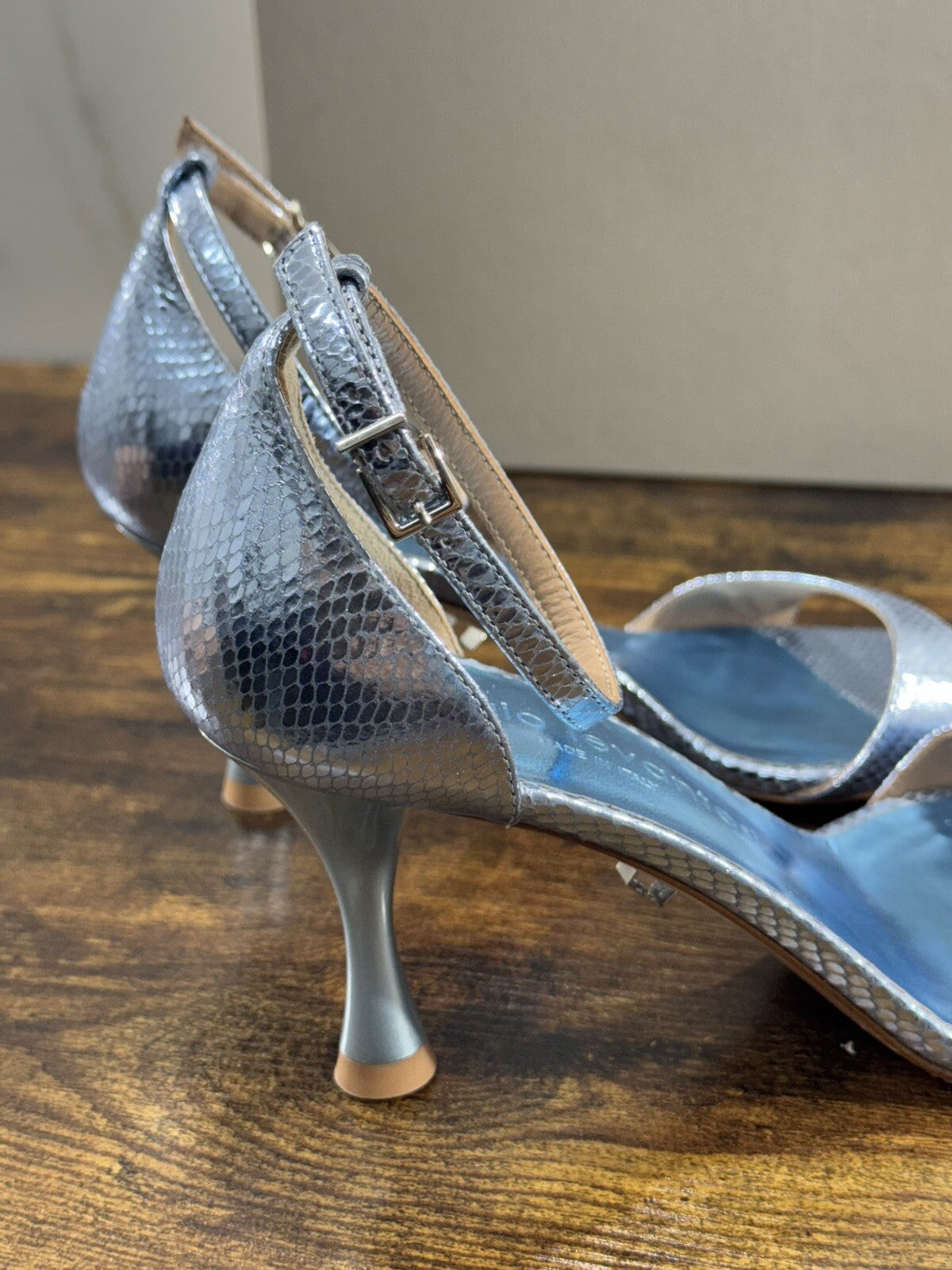 Sergio Levantesi Sandalo Donna Ghops Platino Luxury Woman Sandal 40