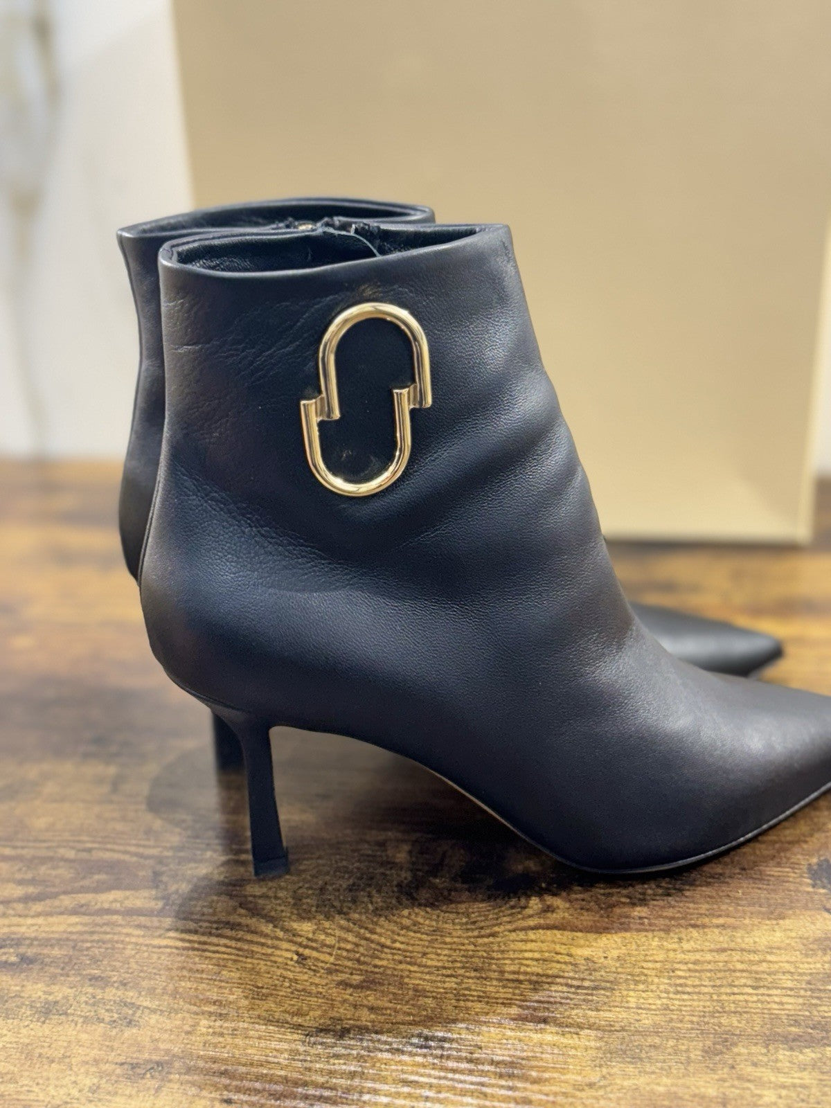 Ninalilou Stivaletto Donna Pelle Nero Con Tacco Luxury Boot 39