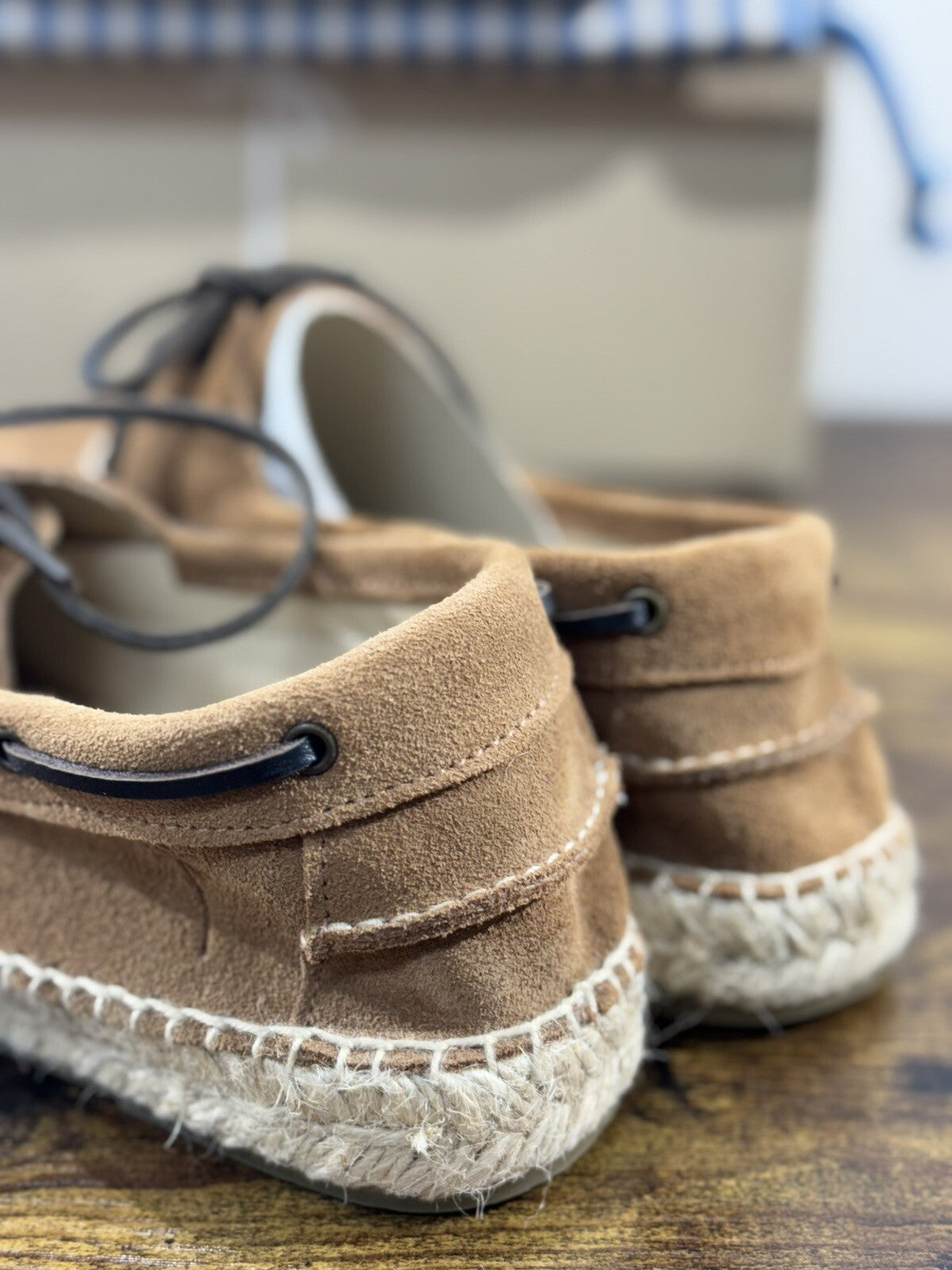 Manebi’ Scarpa Uomo Boat Shoes Suede Brown Casual Epsadrillas 41