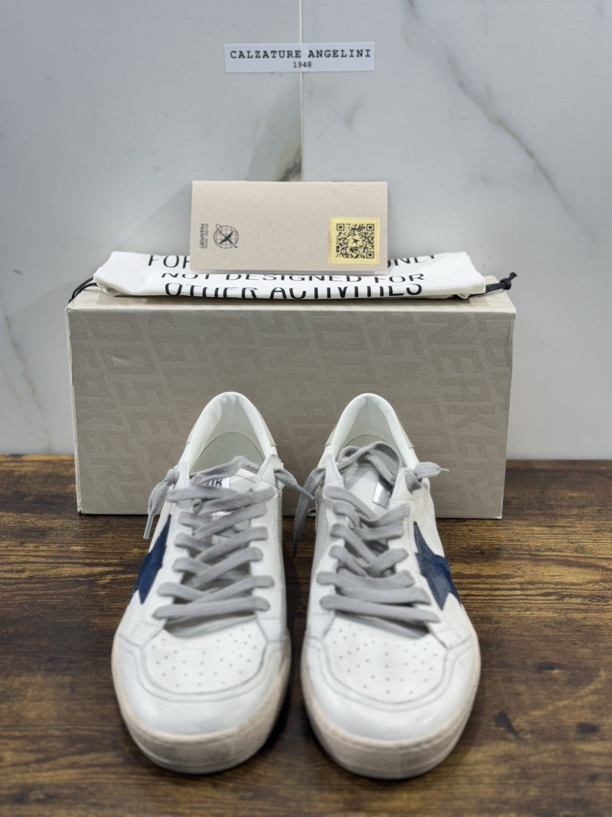 Golden Goose Ball Star Sneaker Uomo White Blue Ice Luxury Casual Golden Goose 45
