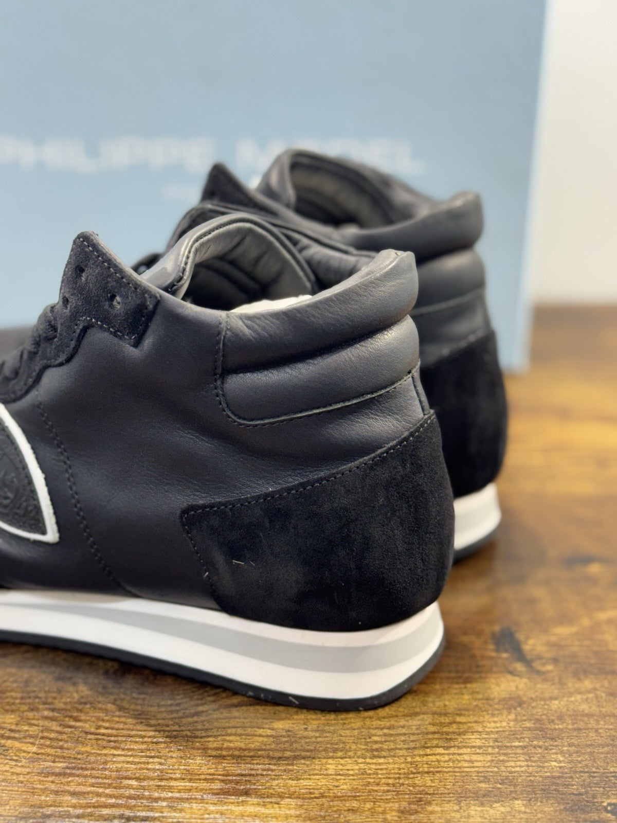 Philippe Model Sneaker Uomo Tropez Hi Top Pelle Nera 40